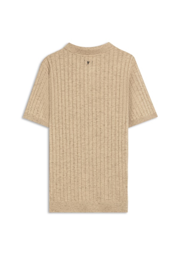 Polo Mc Tricot Canelado Vista Coberta  Castor                           