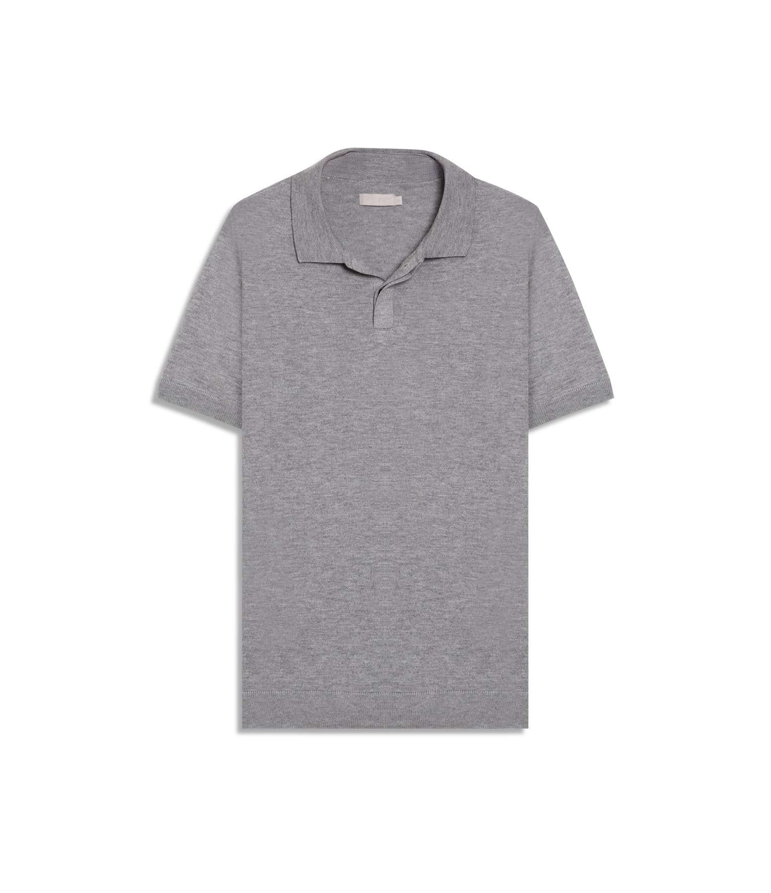 Polo Mc Tricot Gola Habano Visco Cotton Cinza Claro                             