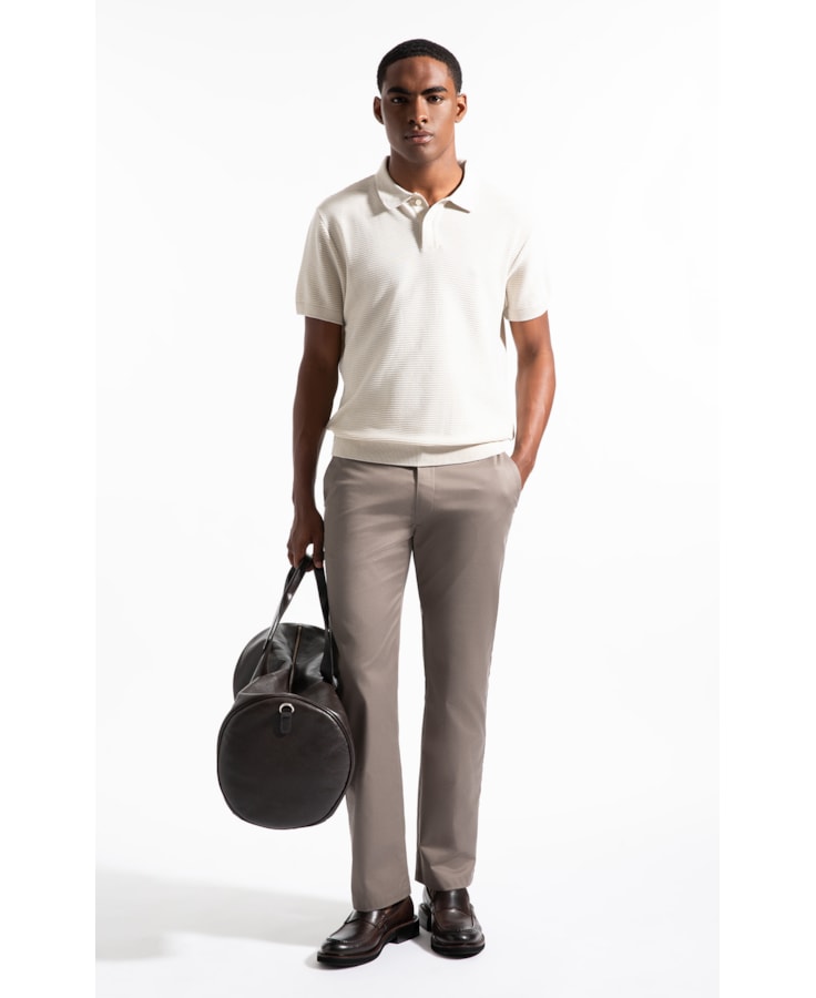 Polo Mc Tricot Horizontal Chain Areia                                   
