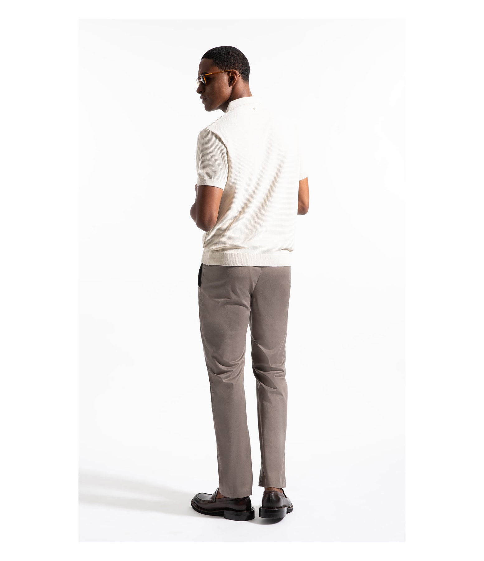 Polo Mc Tricot Horizontal Chain Areia                                   