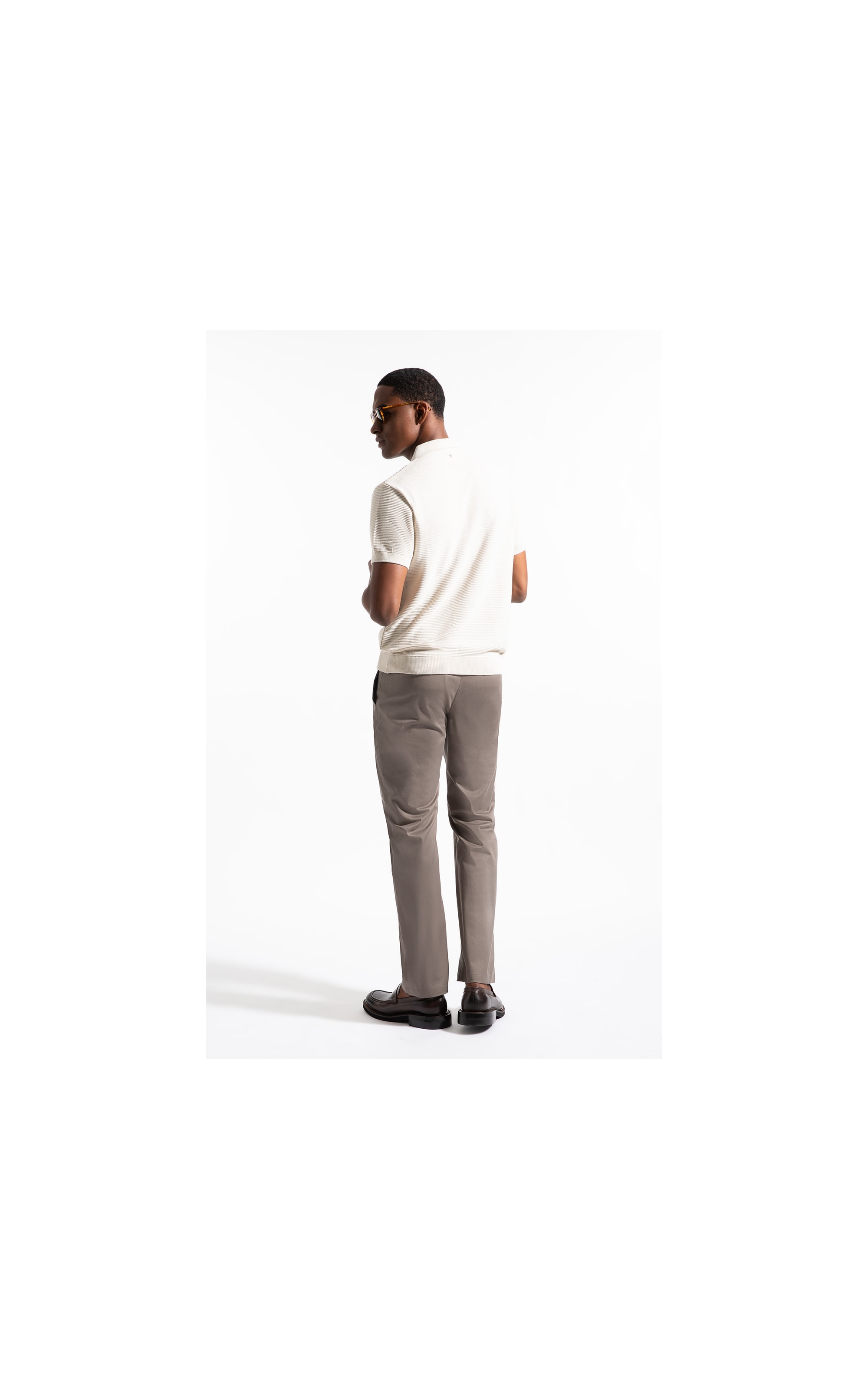 Polo Mc Tricot Horizontal Chain Areia                                   