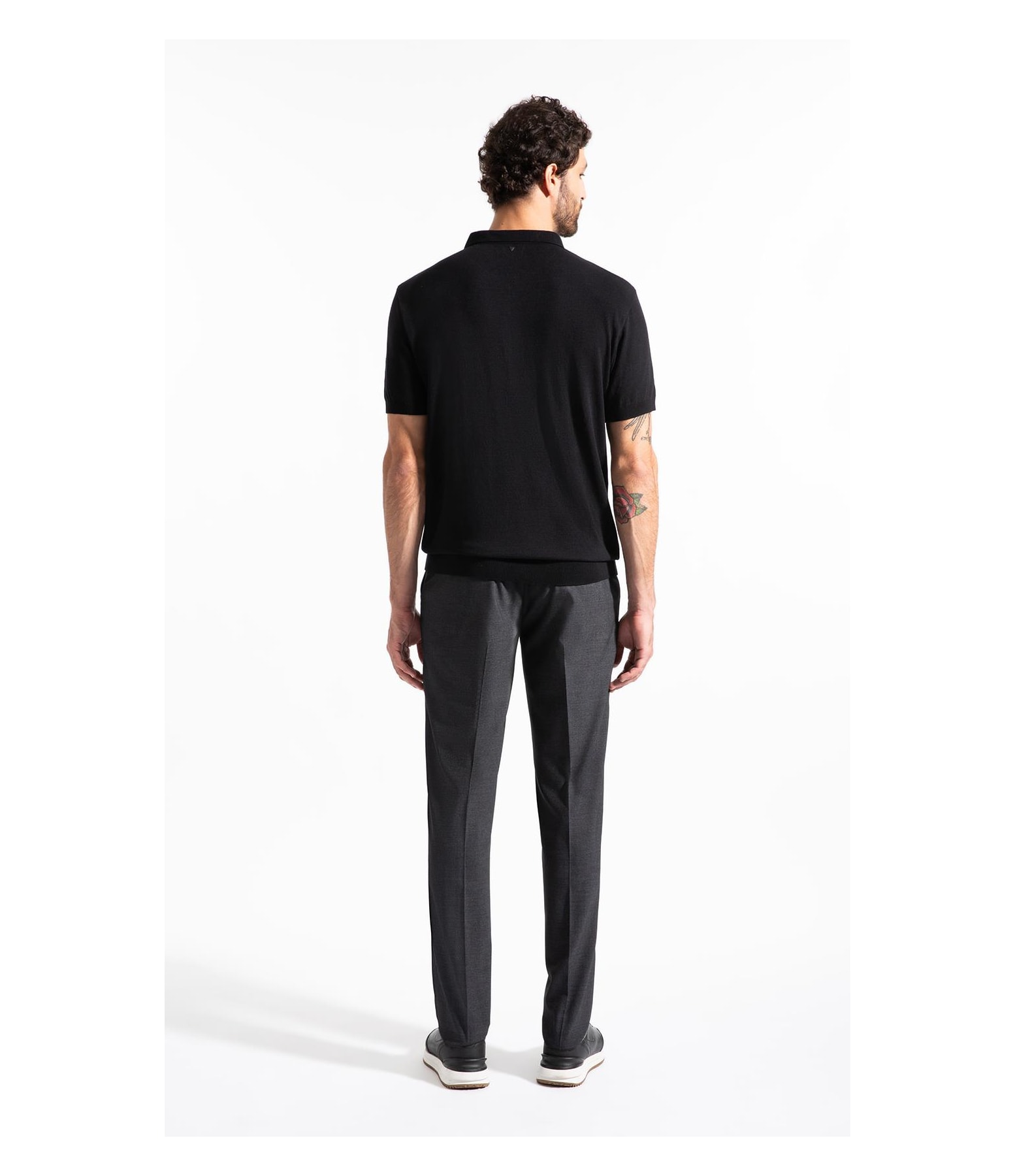 Polo Mc Tricot Modal Com Zíper Preto                                   