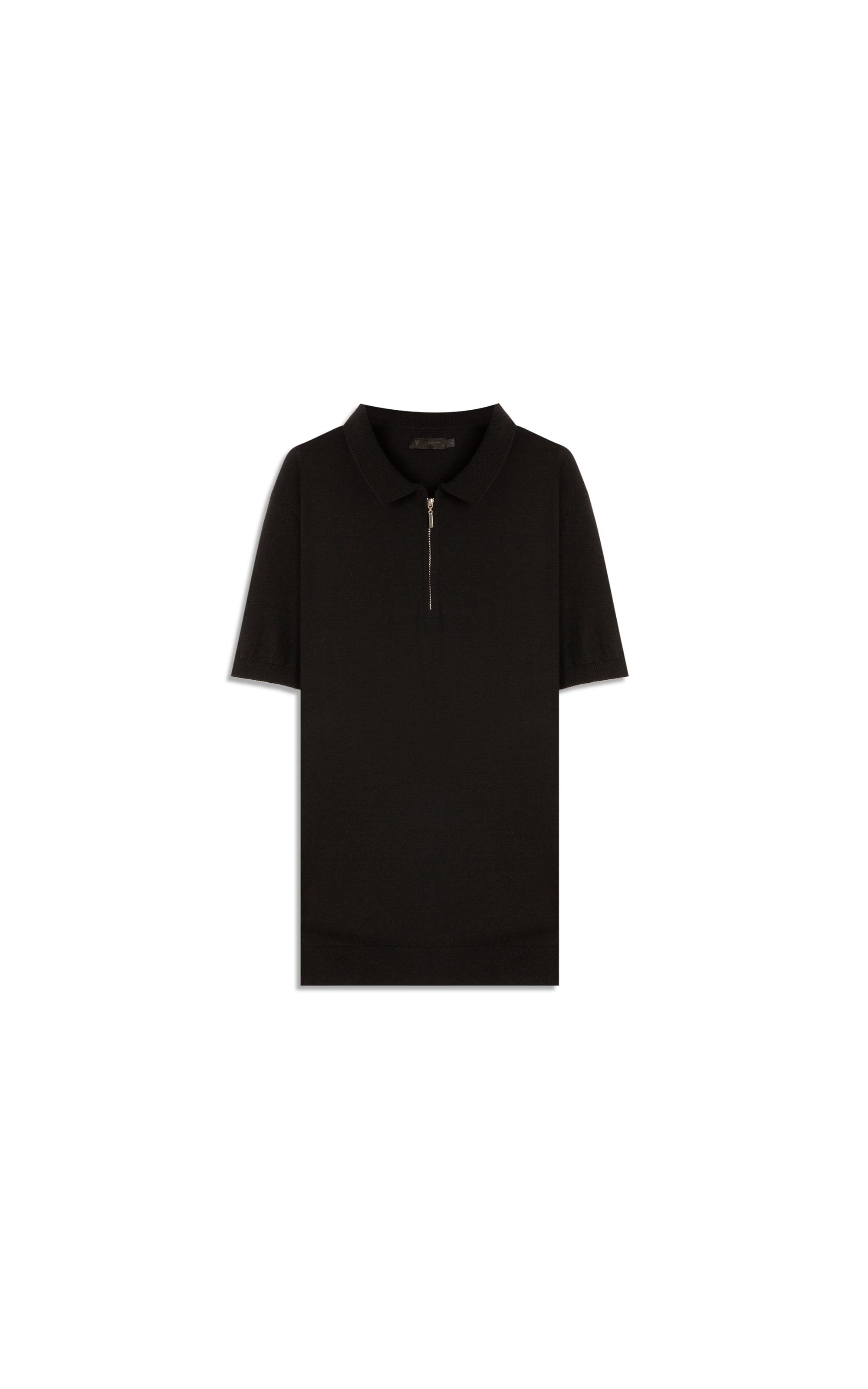 Polo Mc Tricot Modal Com Zíper Preto                                   