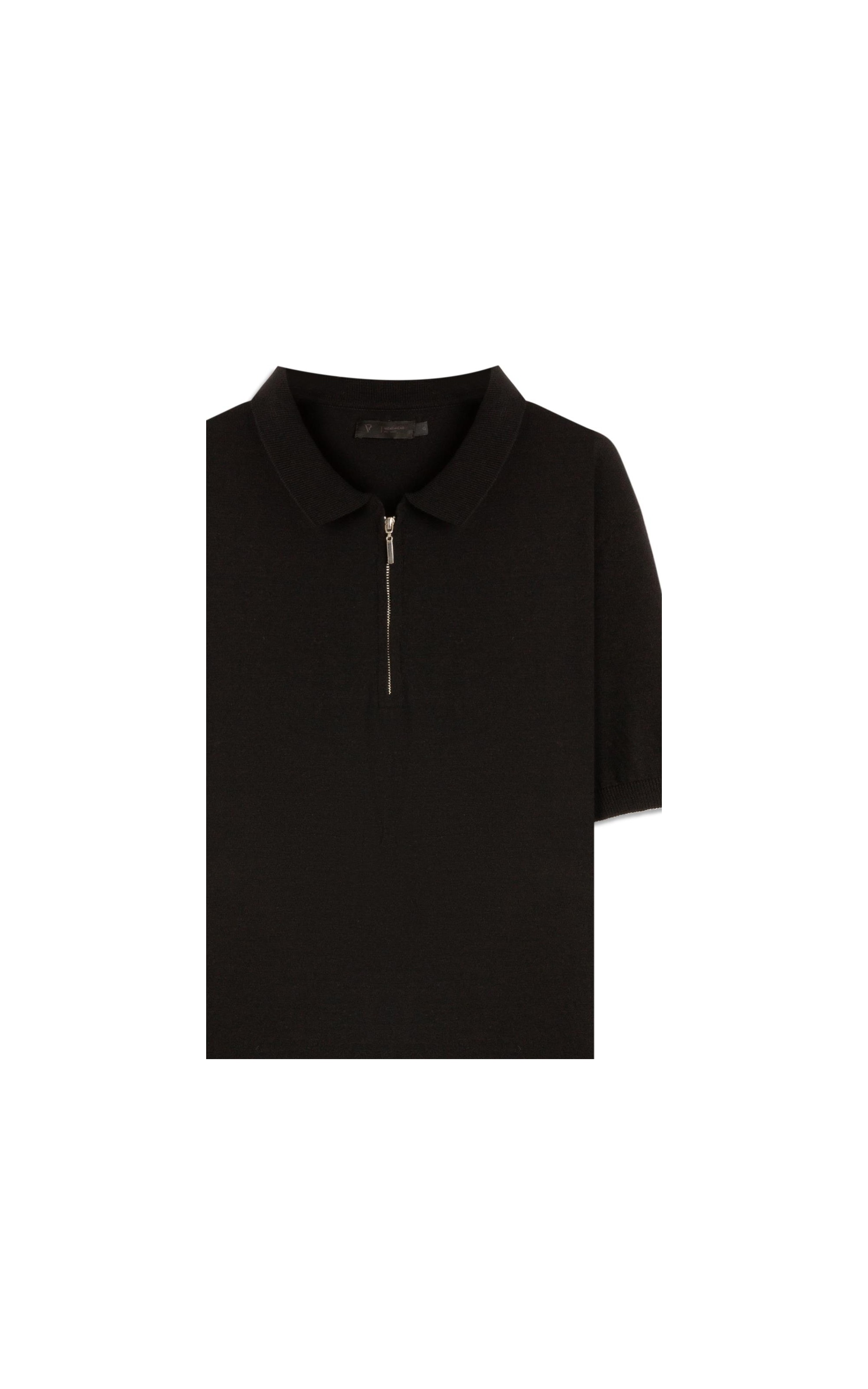Polo Mc Tricot Modal Com Zíper Preto                                   