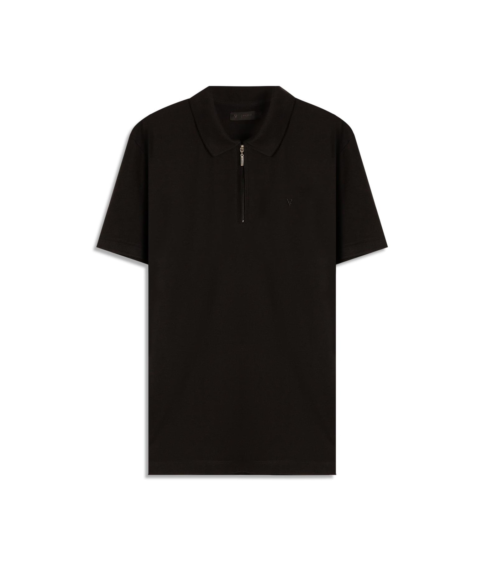 Polo Mc Zíper Lisa Preto
