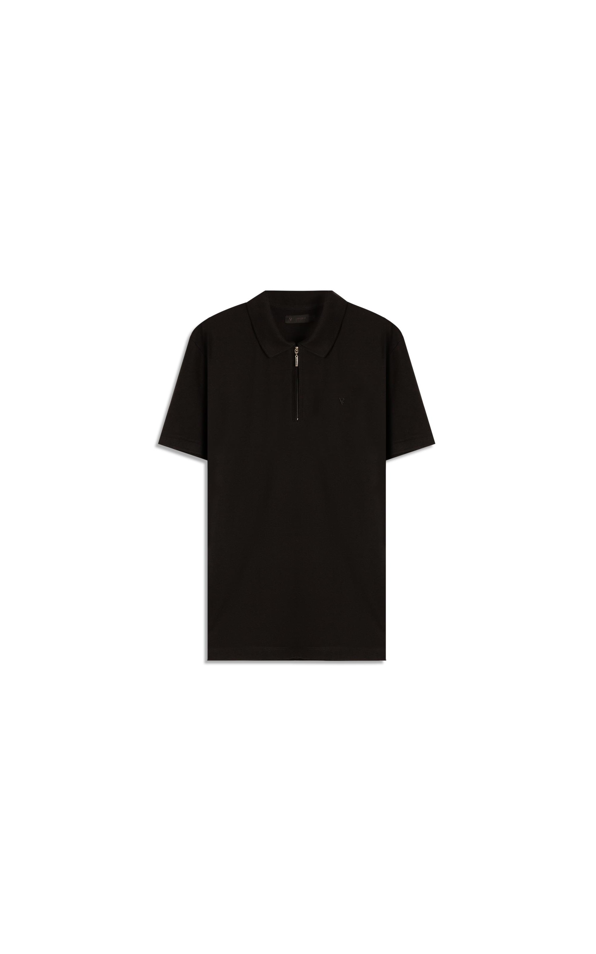 Polo Mc Zíper Lisa Preto