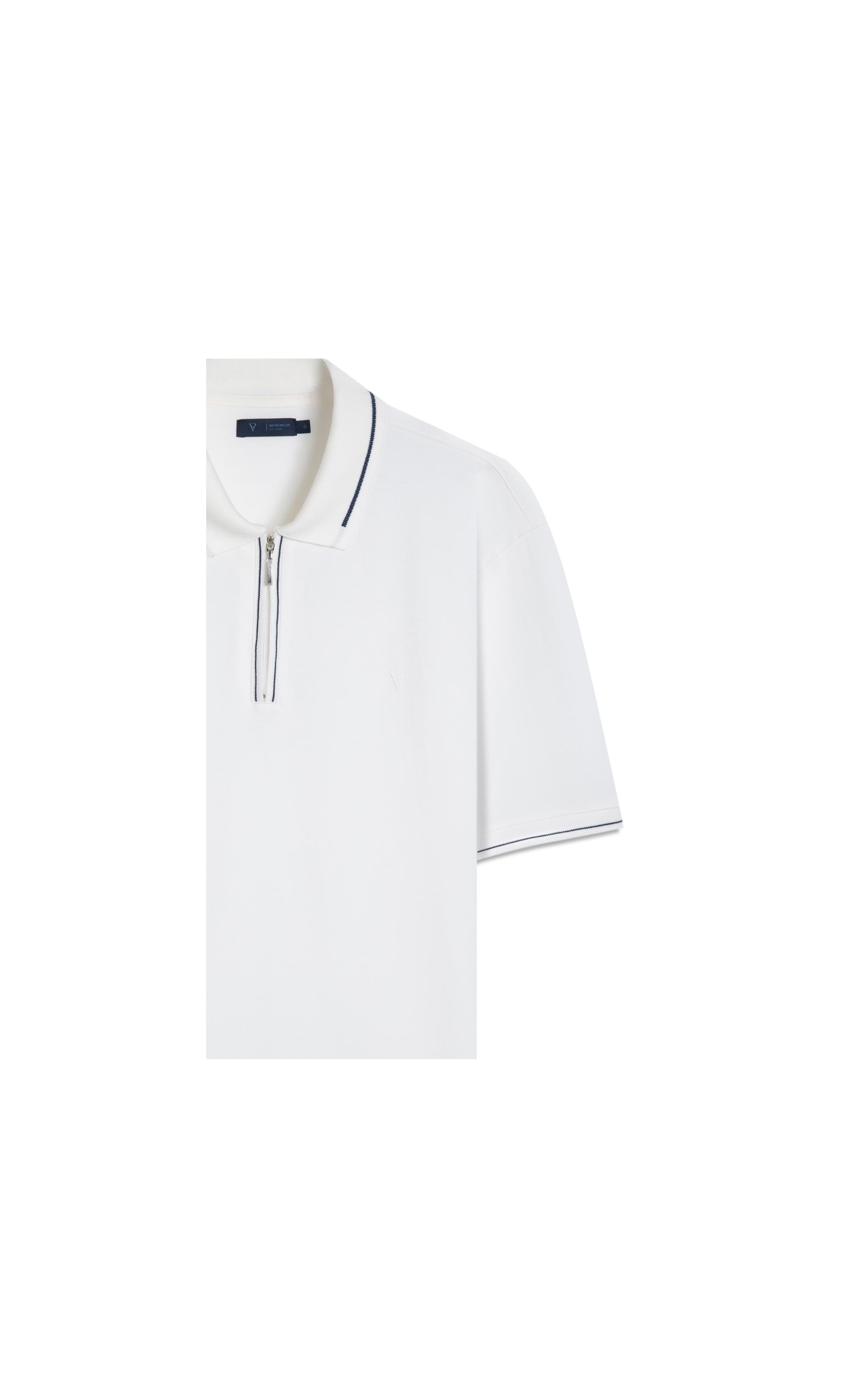 Polo Mc Zipper Detail Off White