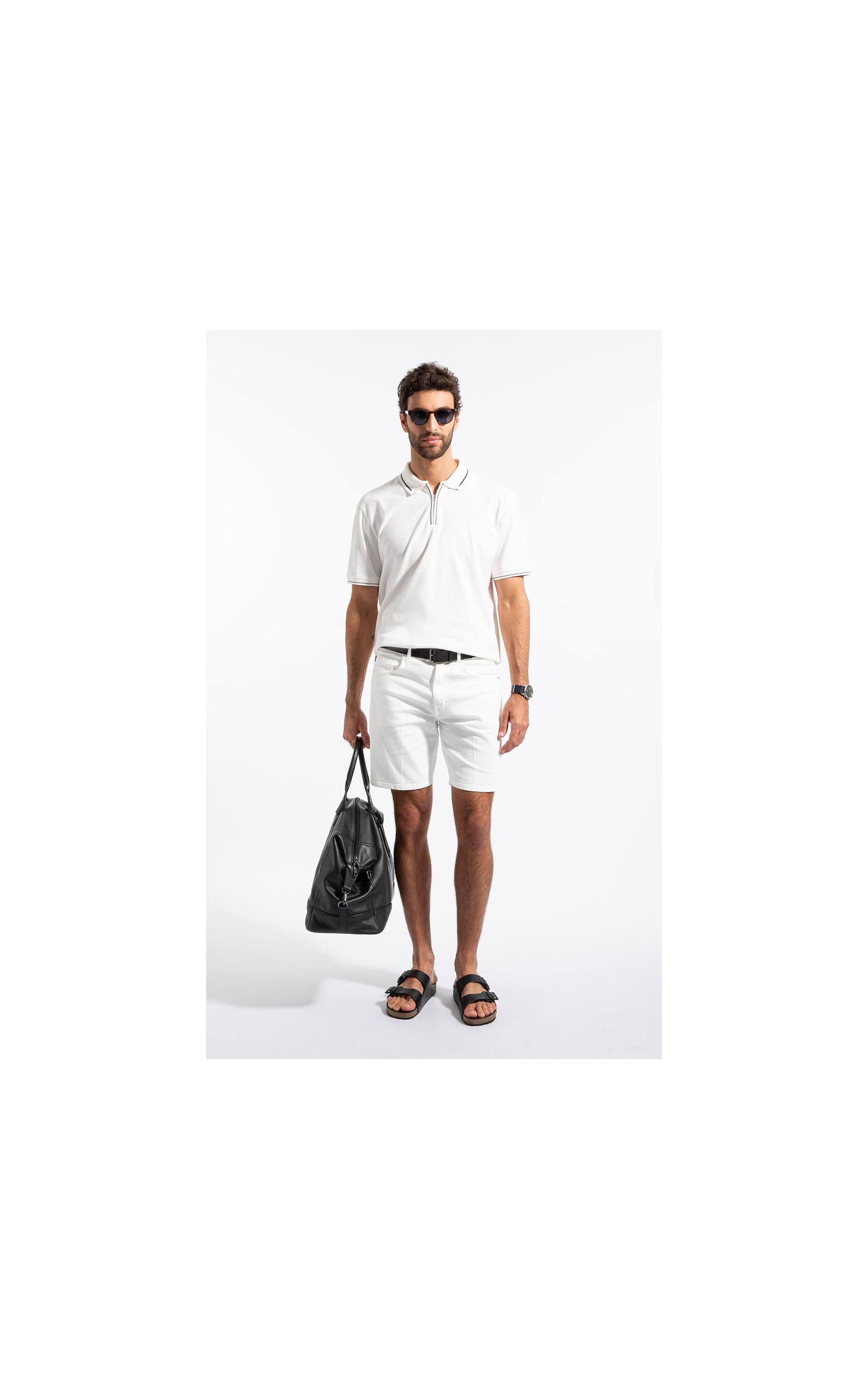 Polo Mc Zipper Detail Off White