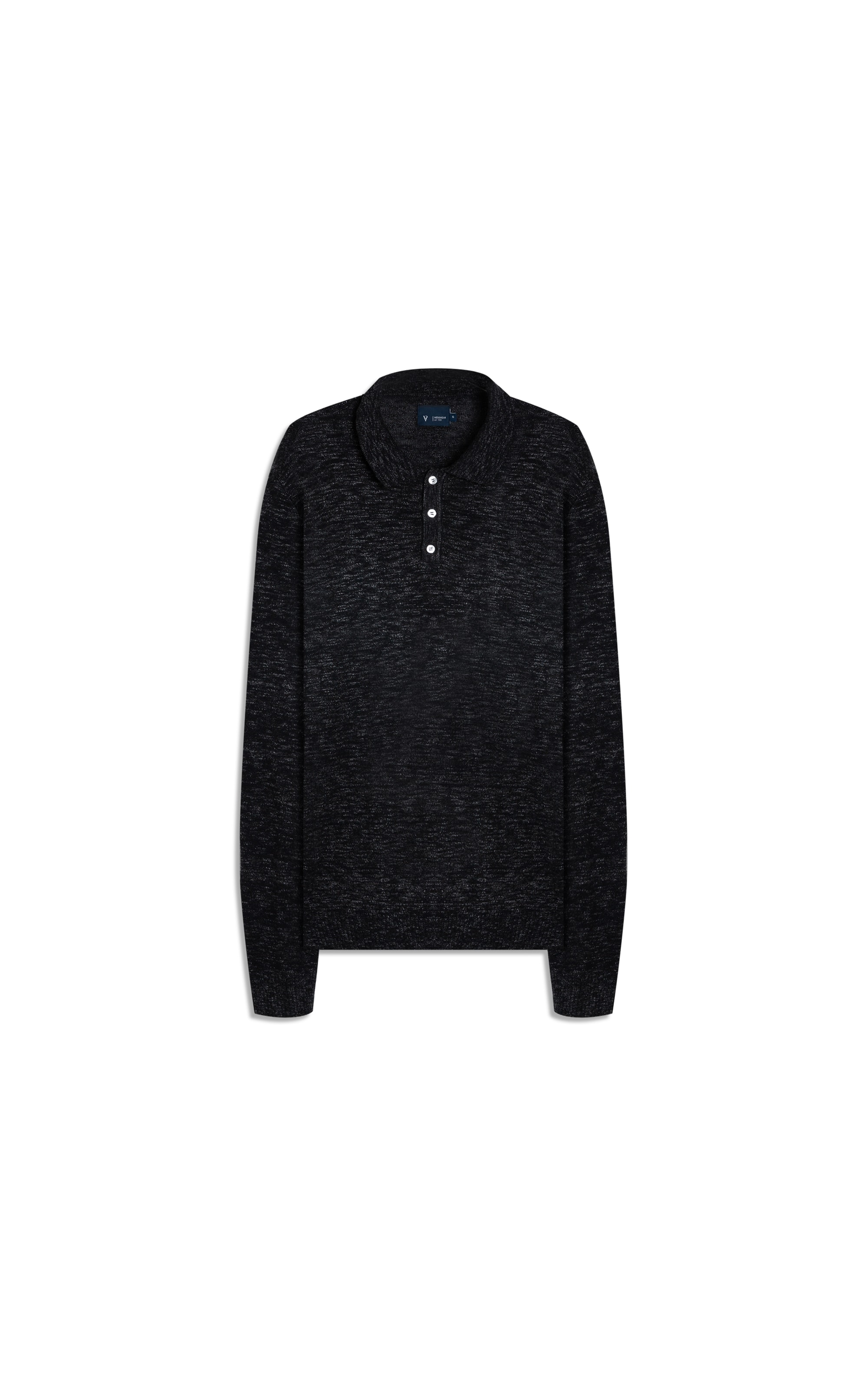 Polo Meia Malha Flame Chumbo Mescla