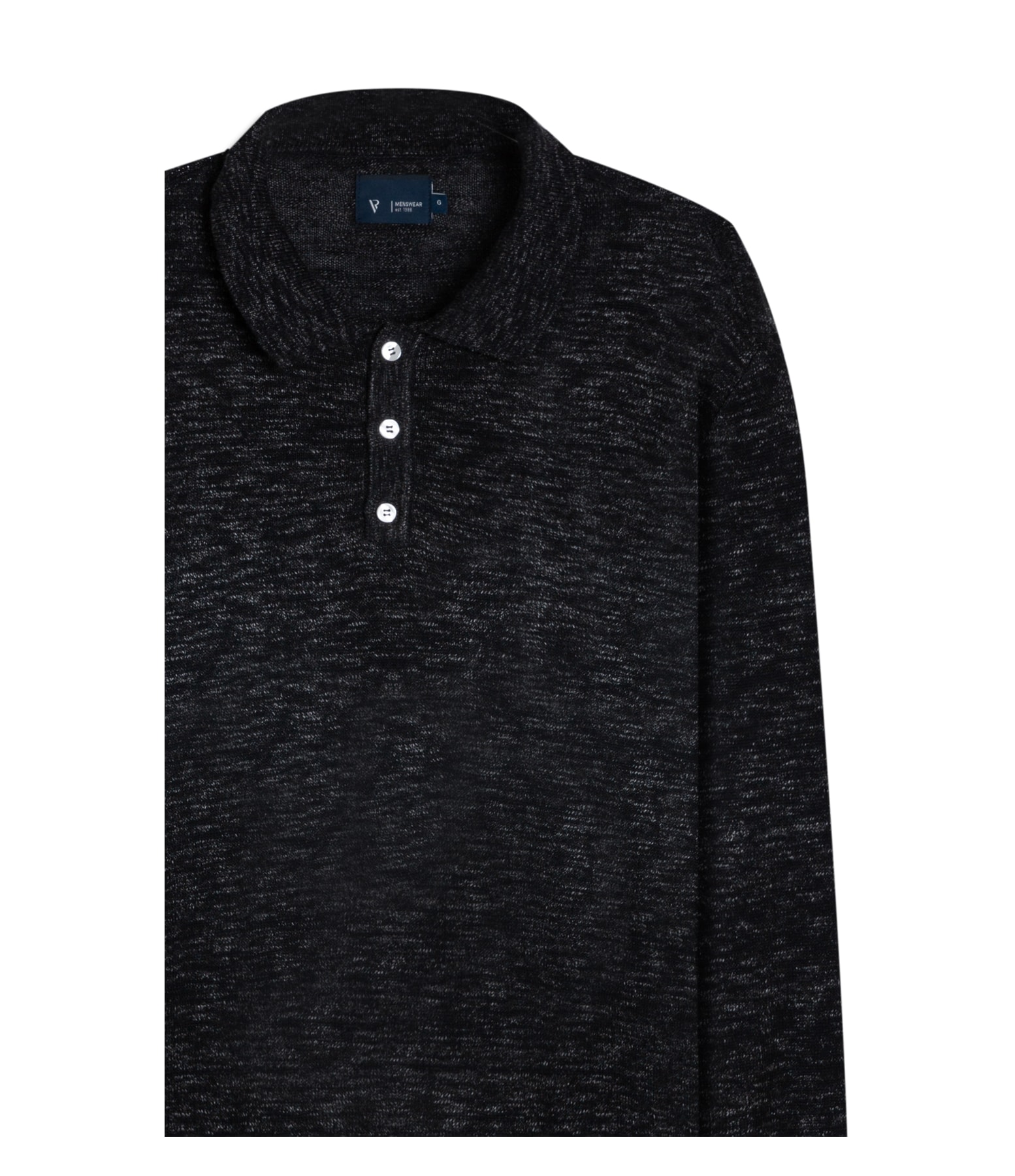 Polo Meia Malha Flame Chumbo Mescla