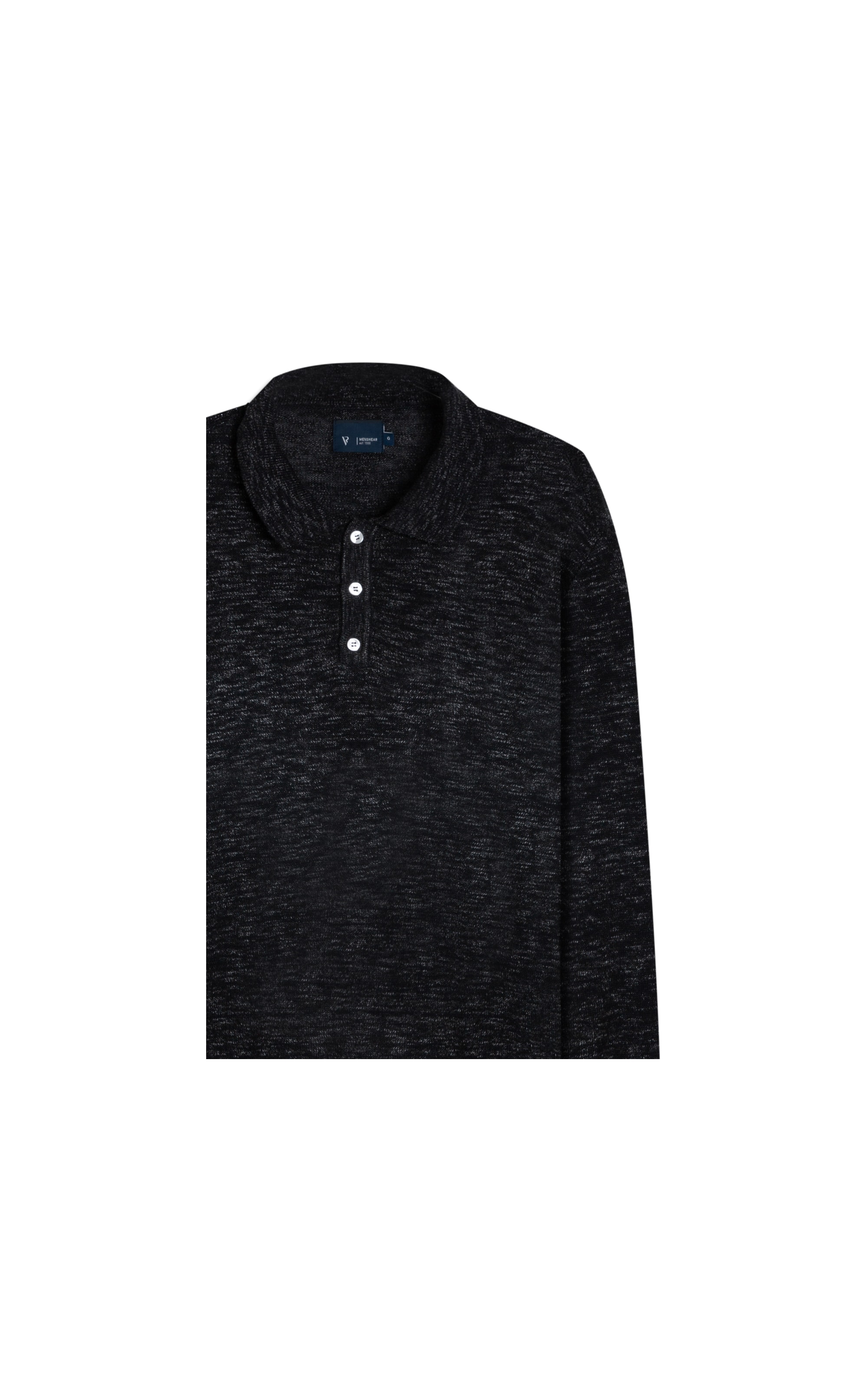 Polo Meia Malha Flame Chumbo Mescla
