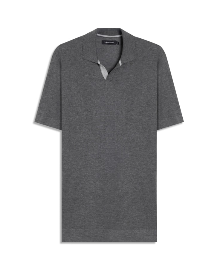 Polo Meia Malha Preto