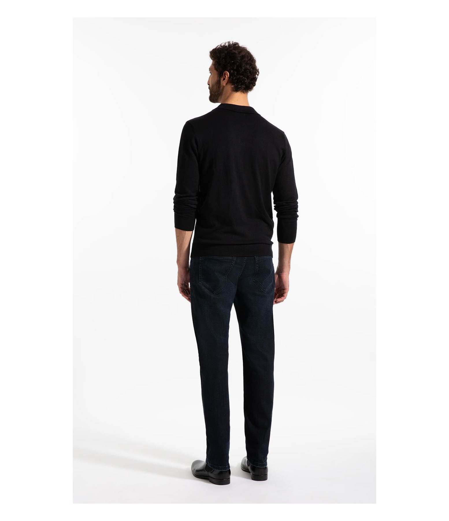  Polo Ml Tricot Basic Preto