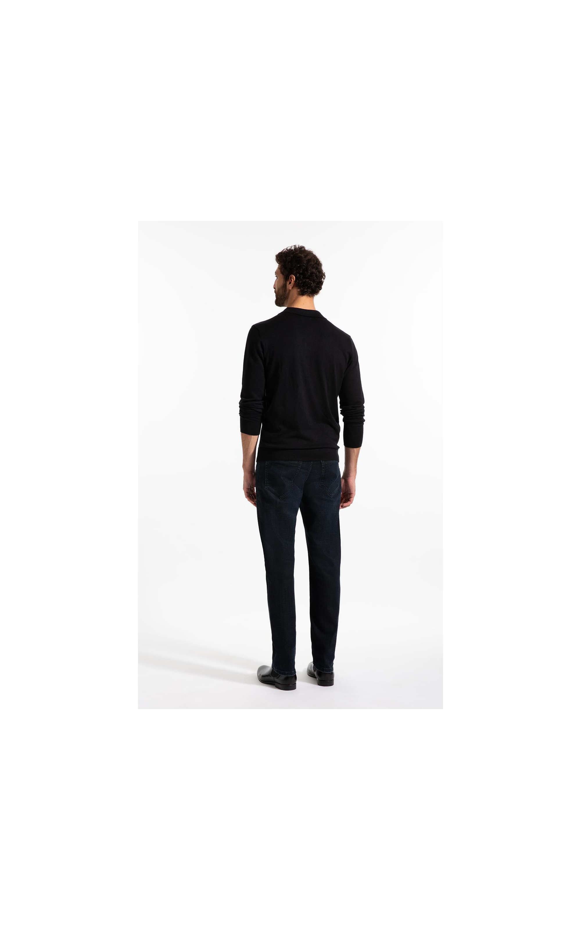  Polo Ml Tricot Basic Preto