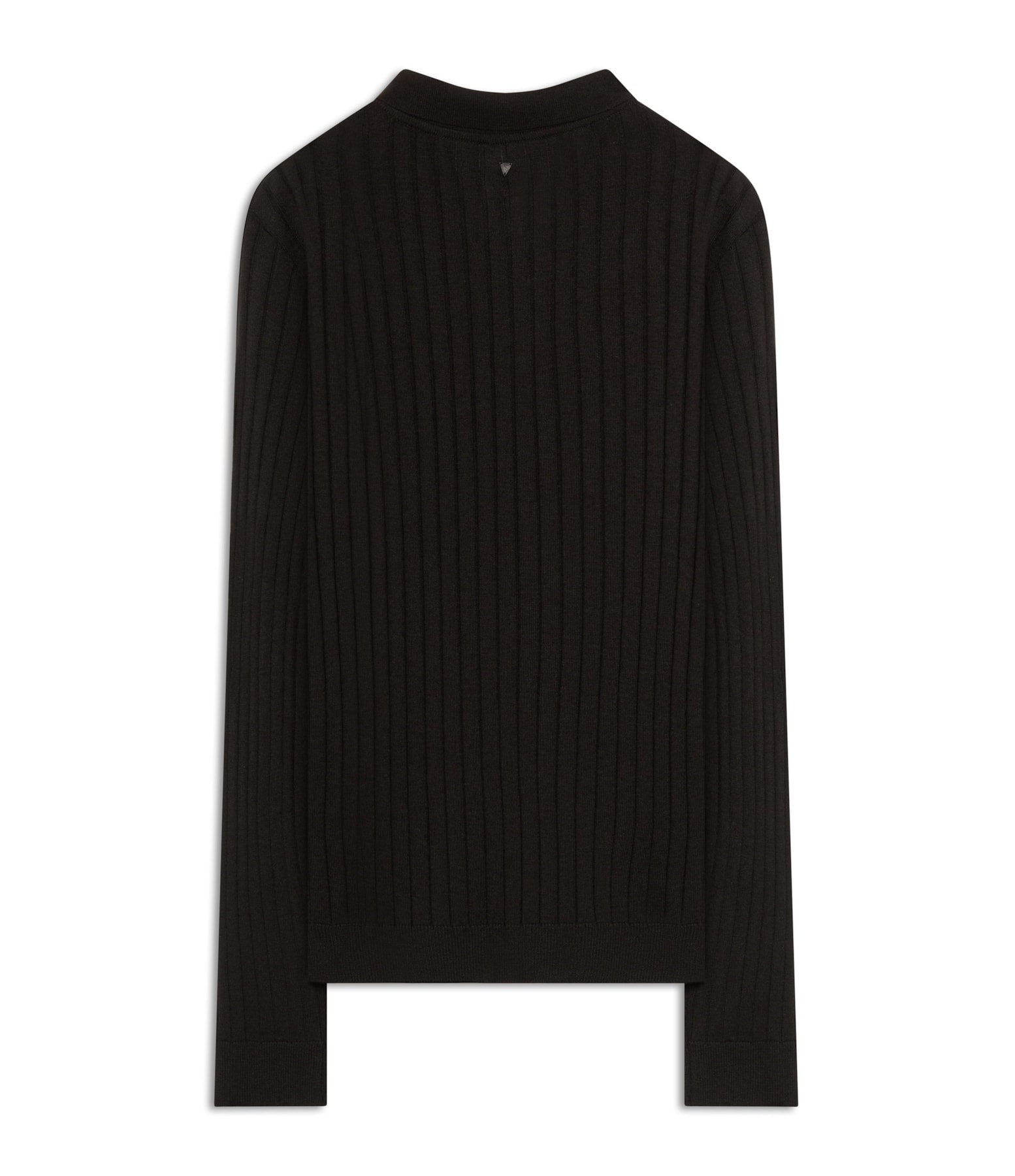 Polo Ml Tricot Canelado Vista Coberta Preto                                   