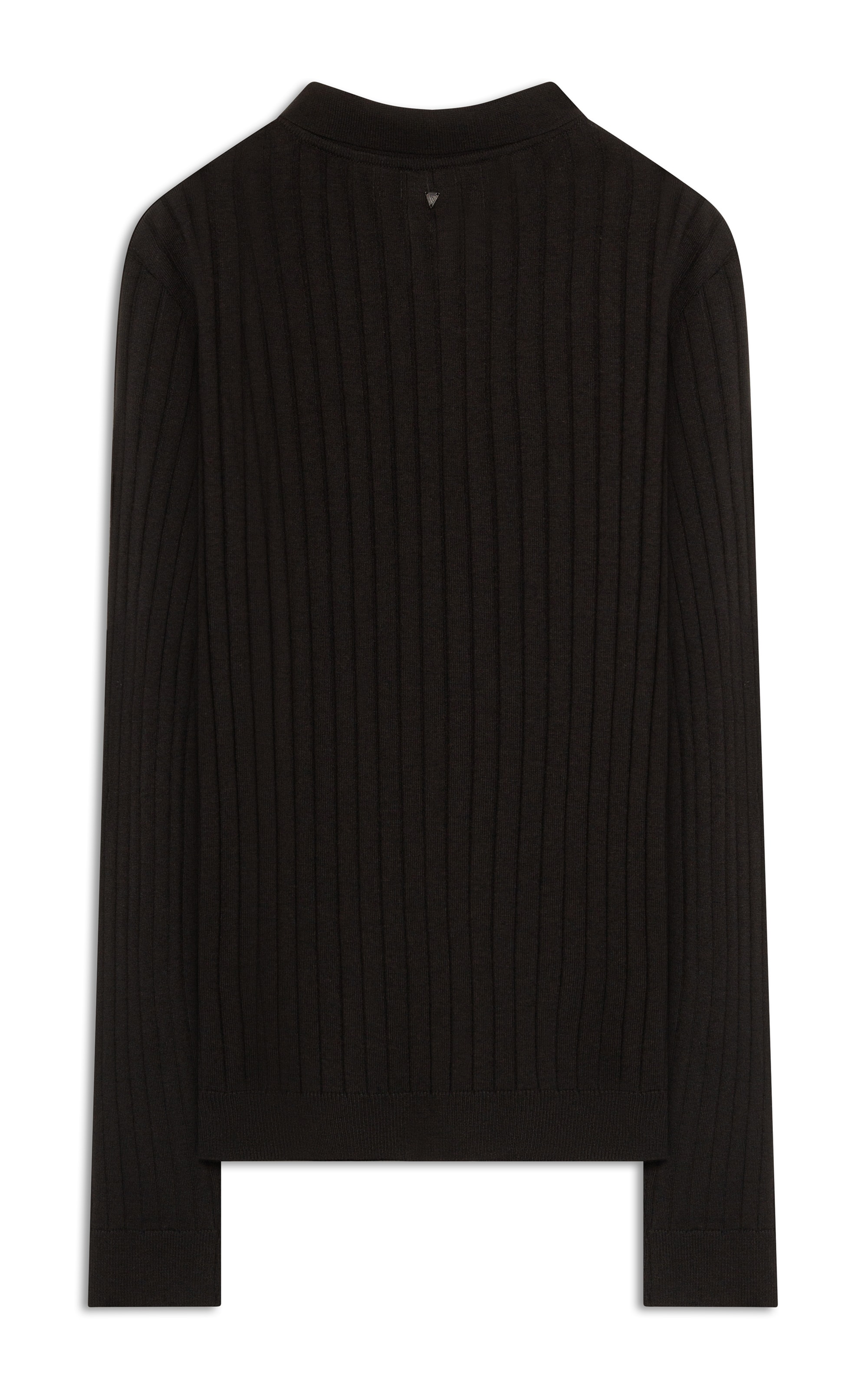 Polo Ml Tricot Canelado Vista Coberta Preto                                   