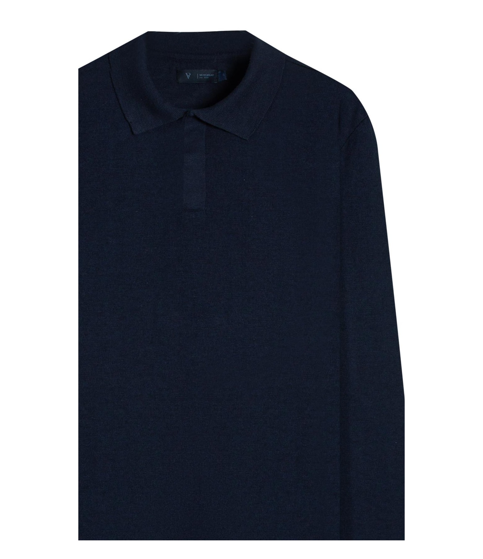 Polo Ml Tricot Vista Embutida Marinho