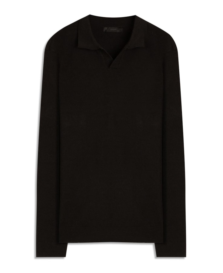 Polo Ml Tricot Vista Relax Cashmere Like Preto