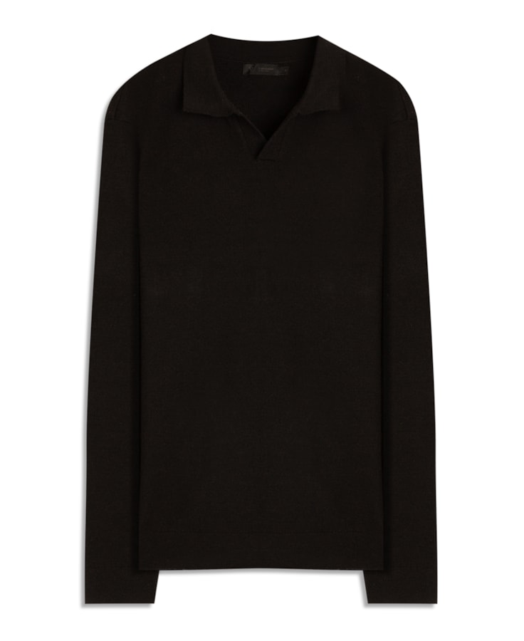 Polo Ml Tricot Vista Relax Cashmere Like Preto