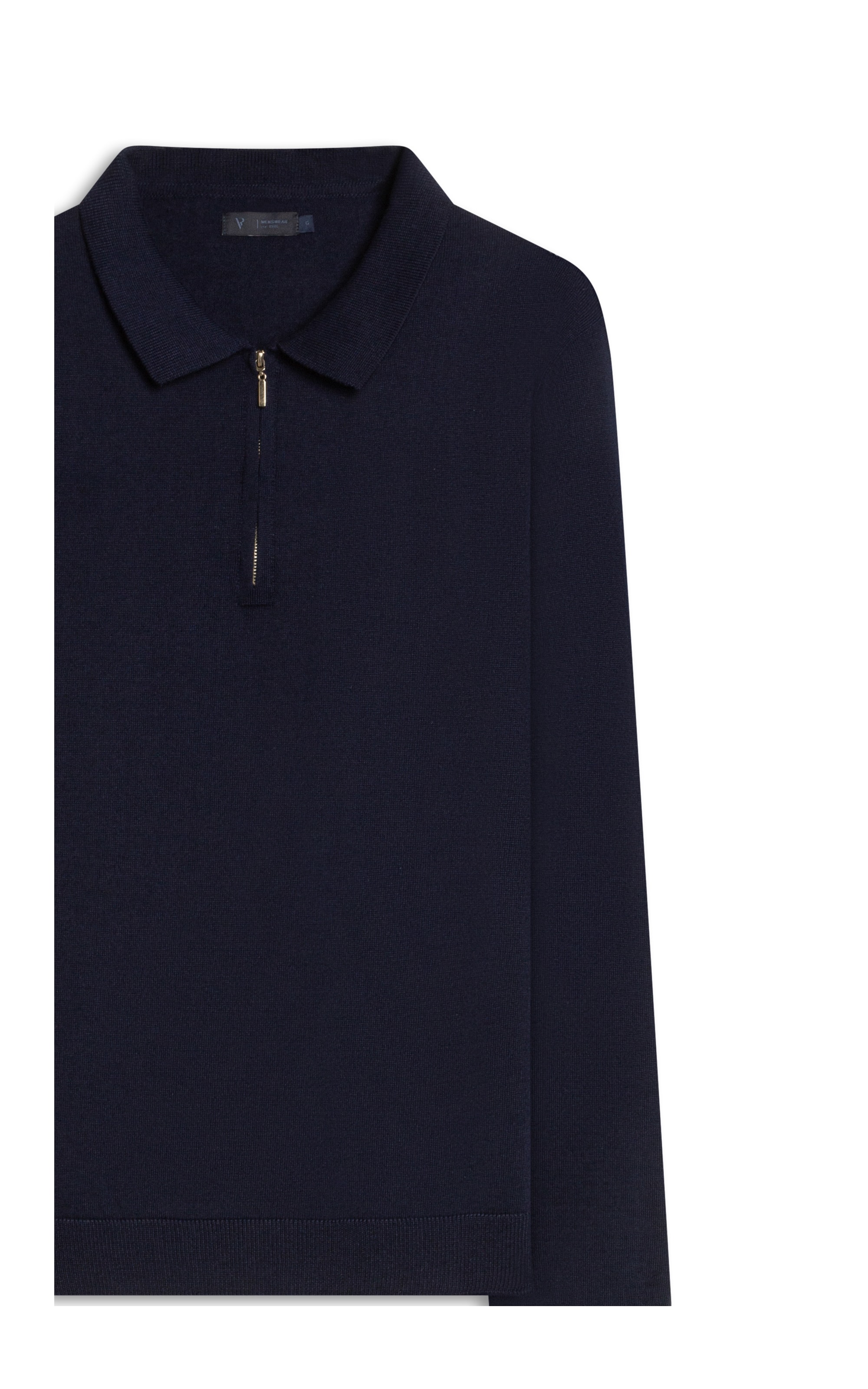 Polo Ml Tricot Ziper Politech Dark Navy