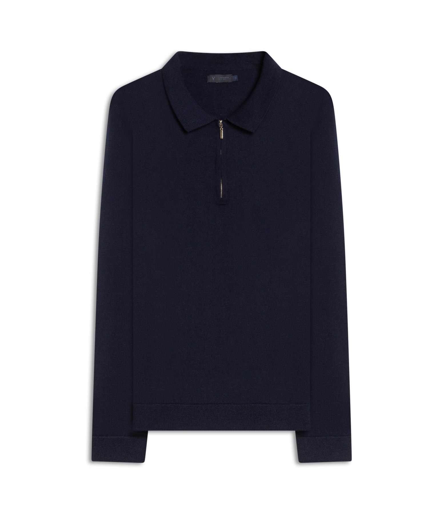 Polo Ml Tricot Ziper Politech Dark Navy