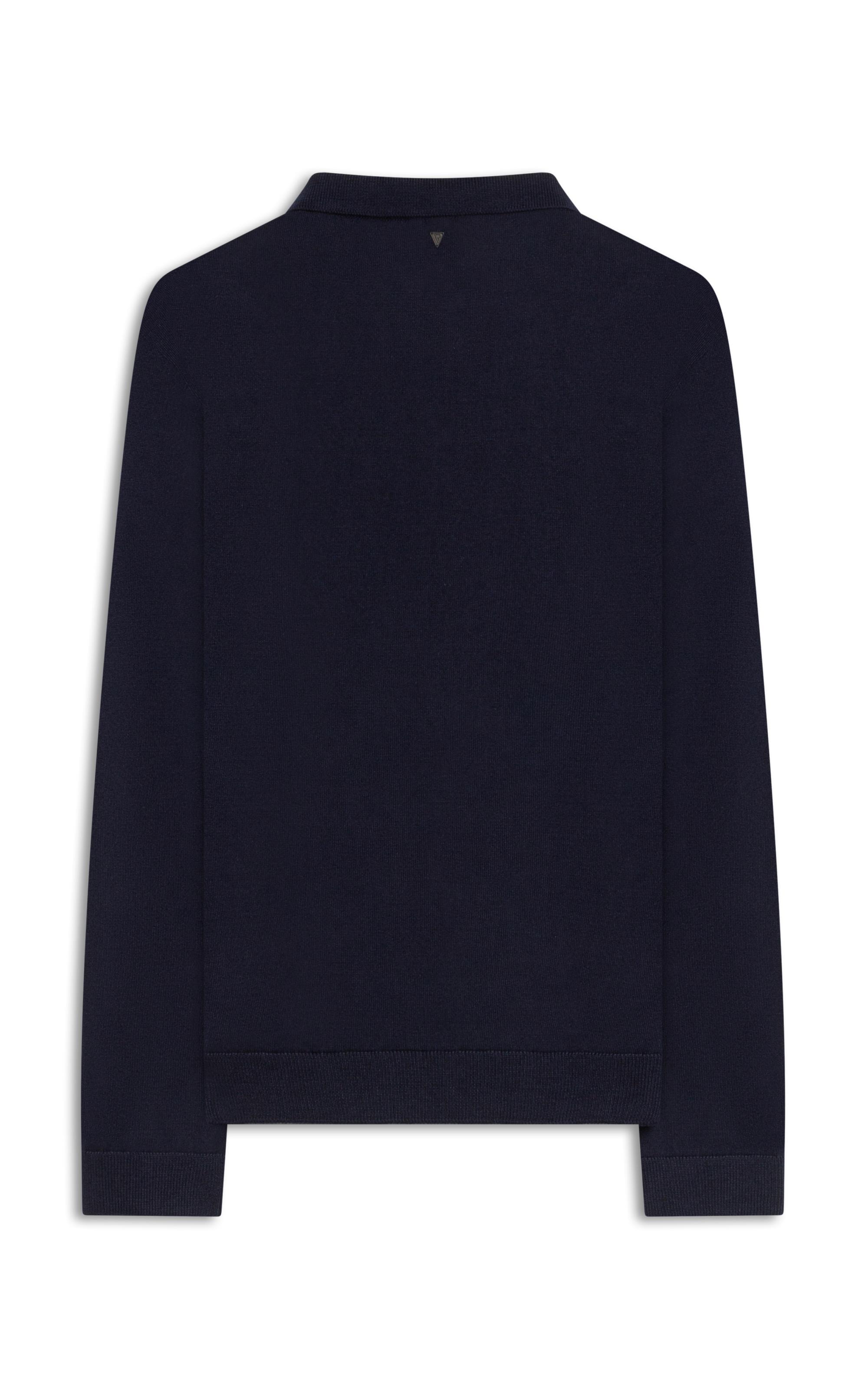 Polo Ml Tricot Ziper Politech Dark Navy