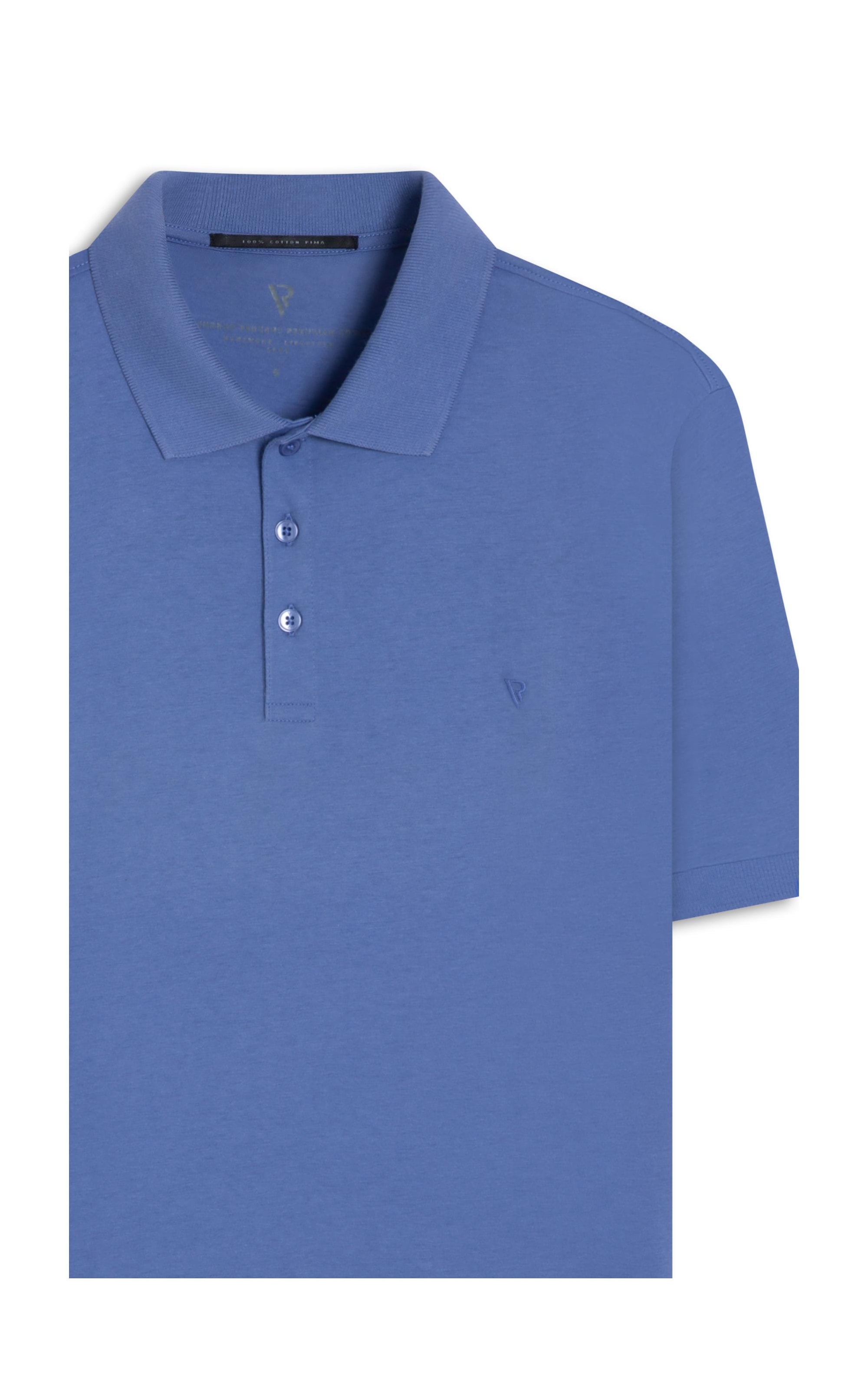Polo Pima Azul Jeans