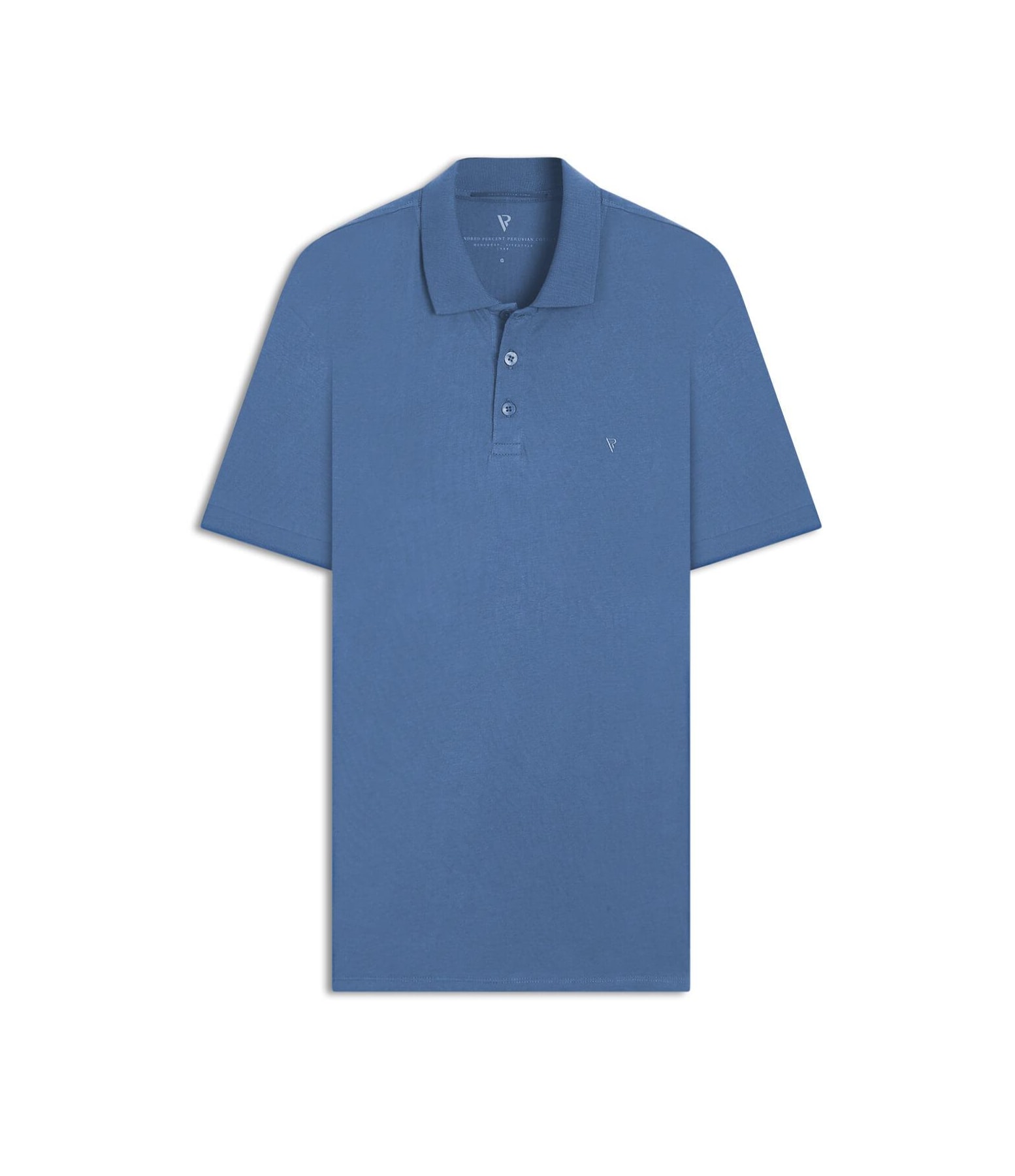 Polo Pima Azul Pervante