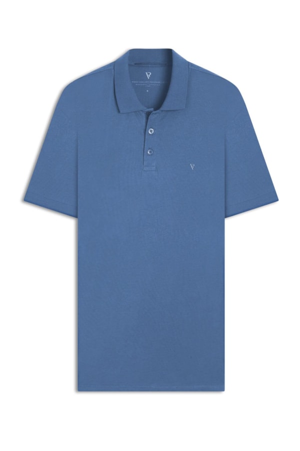 Polo Pima Azul Pervante