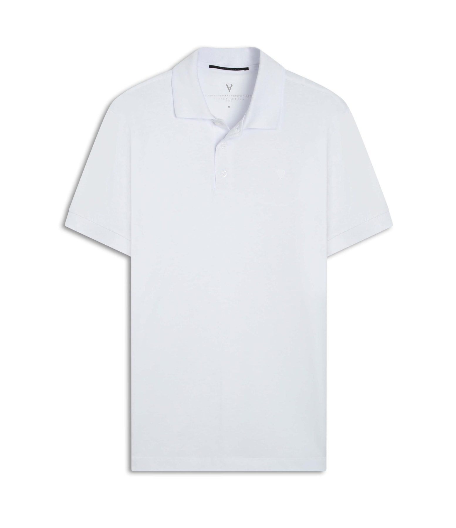 Polo Pima Básica Branco