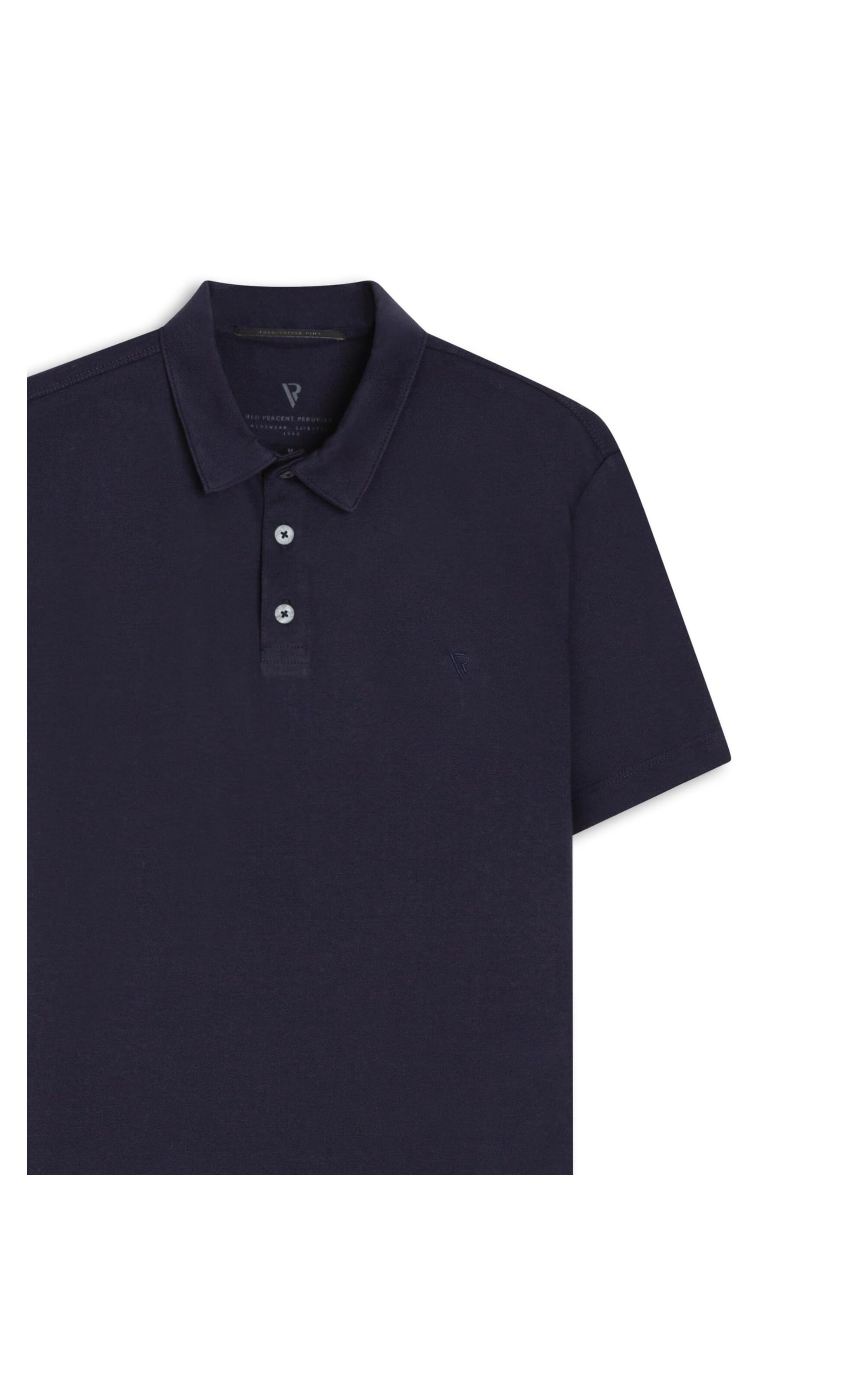 Polo Pima Básica Dark Navy