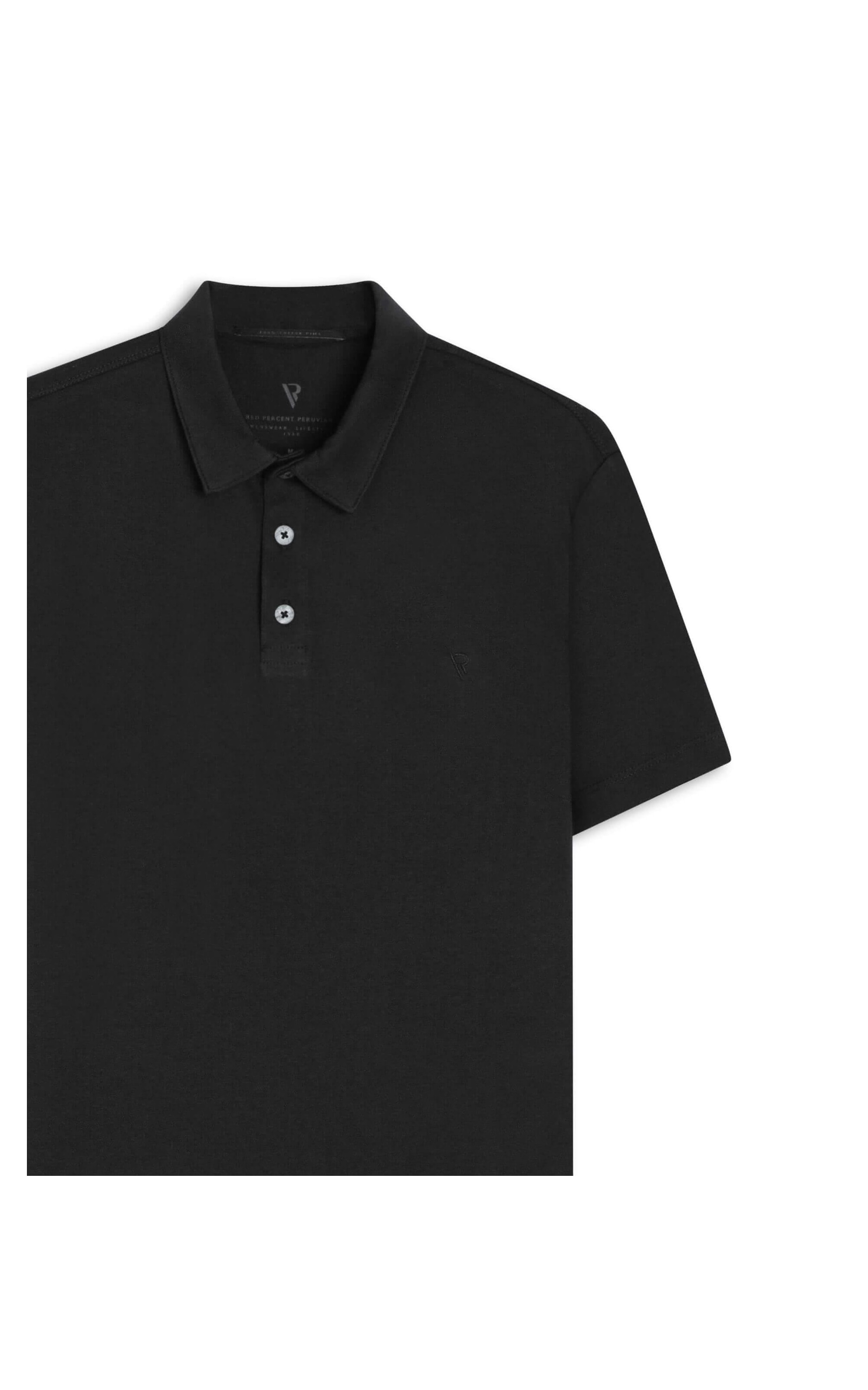 Polo Pima Básica Preto