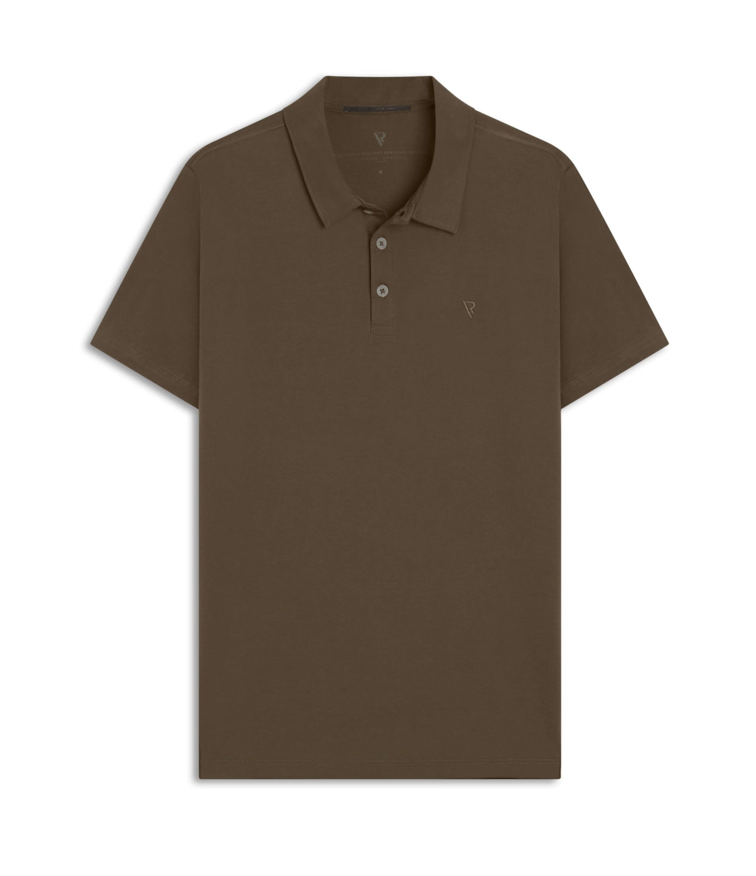 Polo Pima Básica Tabaco