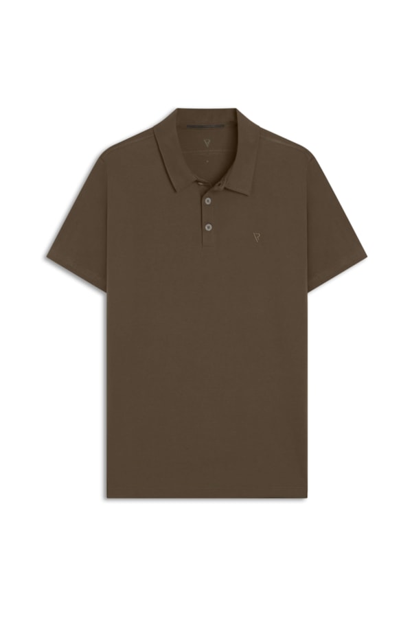 Polo Pima Básica Tabaco