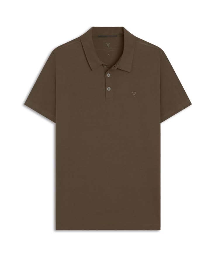 Polo Pima Básica Tabaco