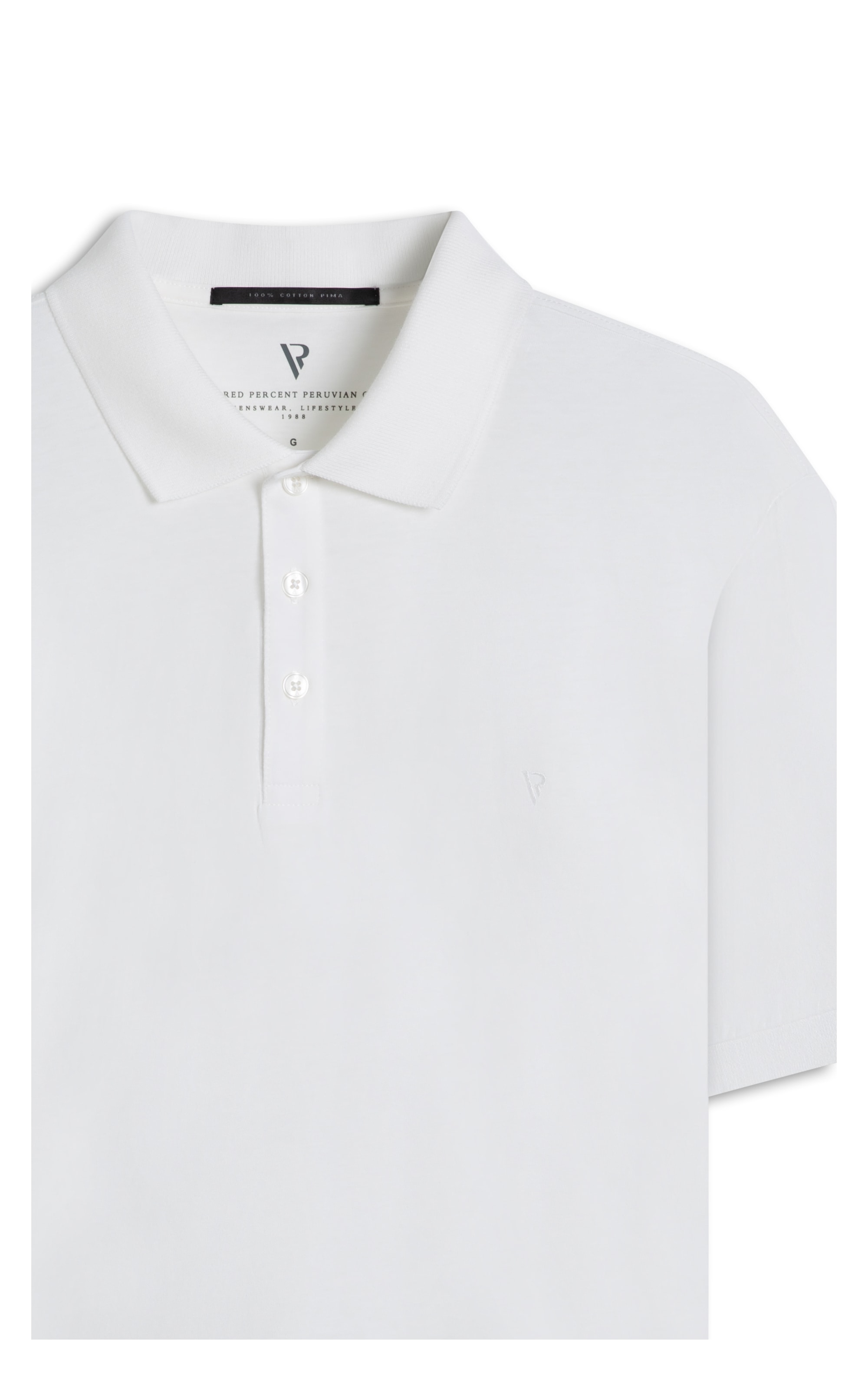 Polo Pima Branco