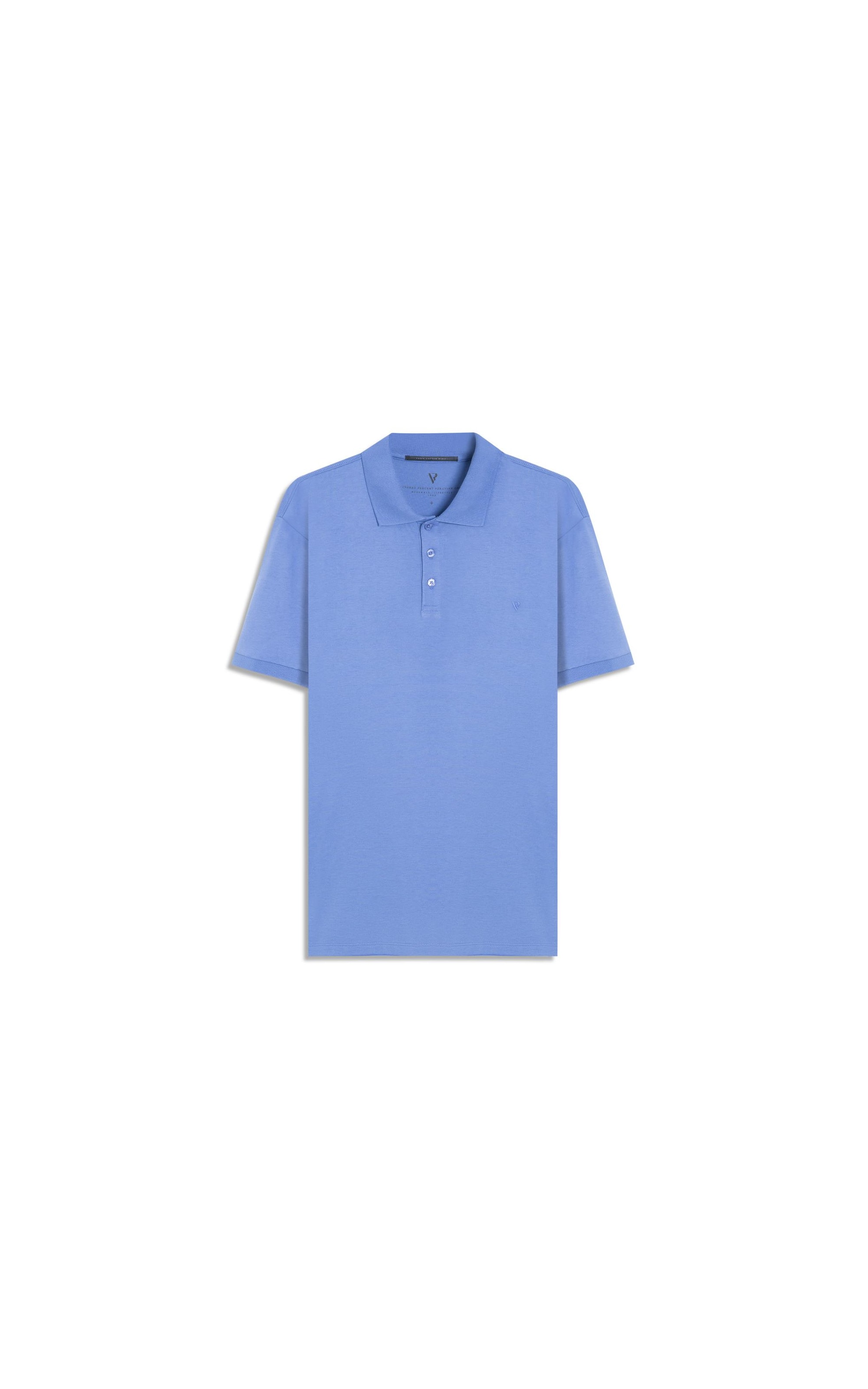 Polo Pima Cotton Azul Jeans