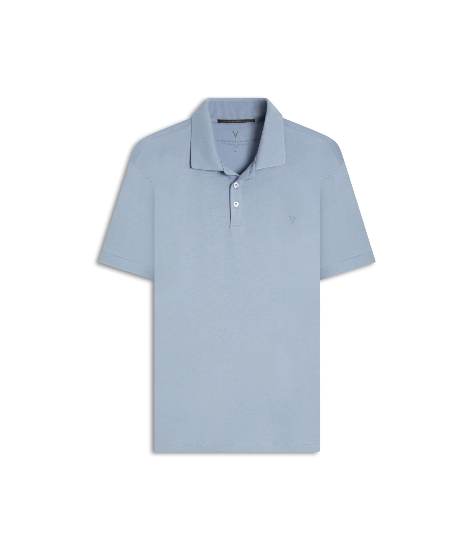 Polo Pima Cotton Azul Pervante