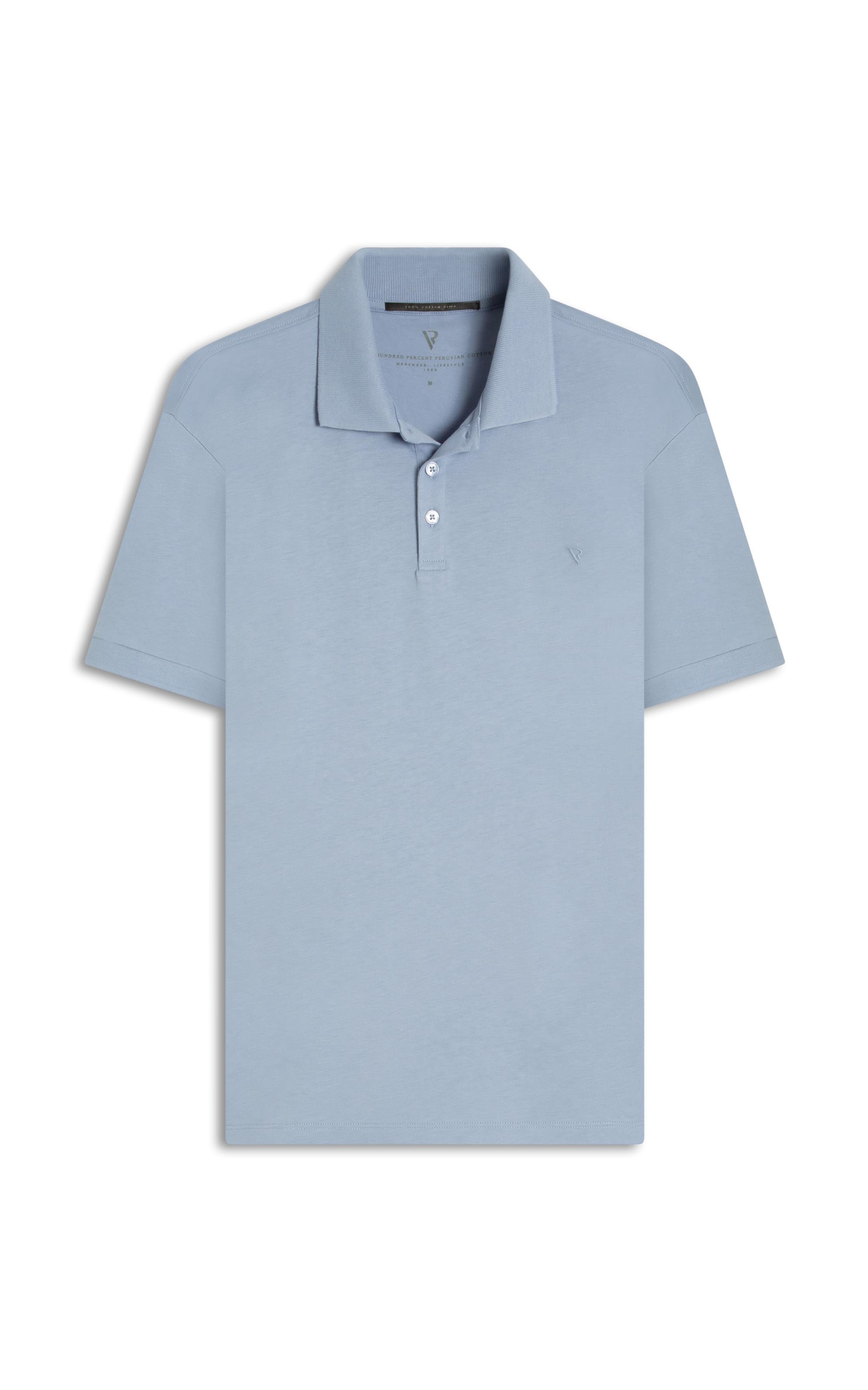Polo Pima Cotton Azul Pervante