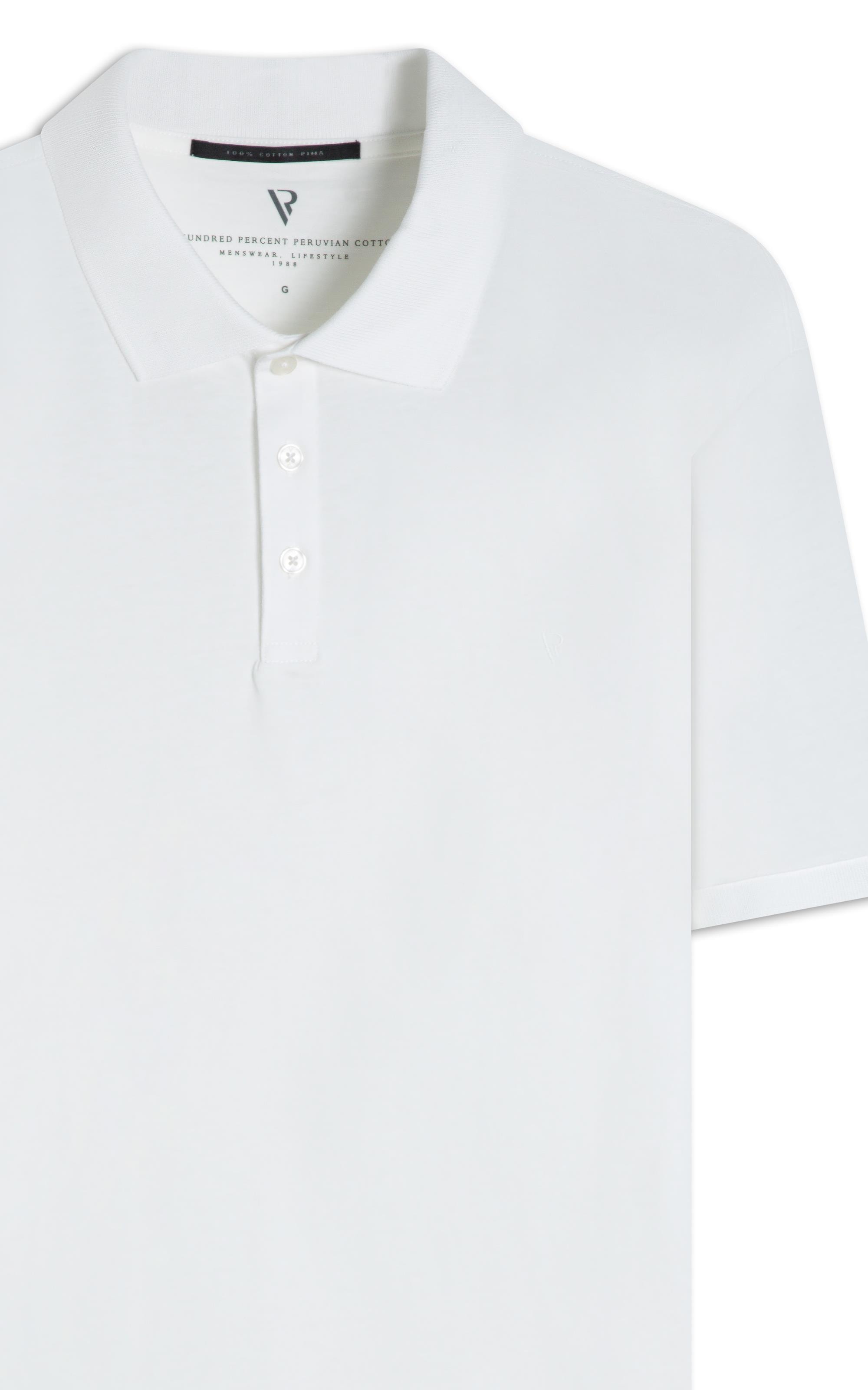 Polo Pima Cotton Branco
