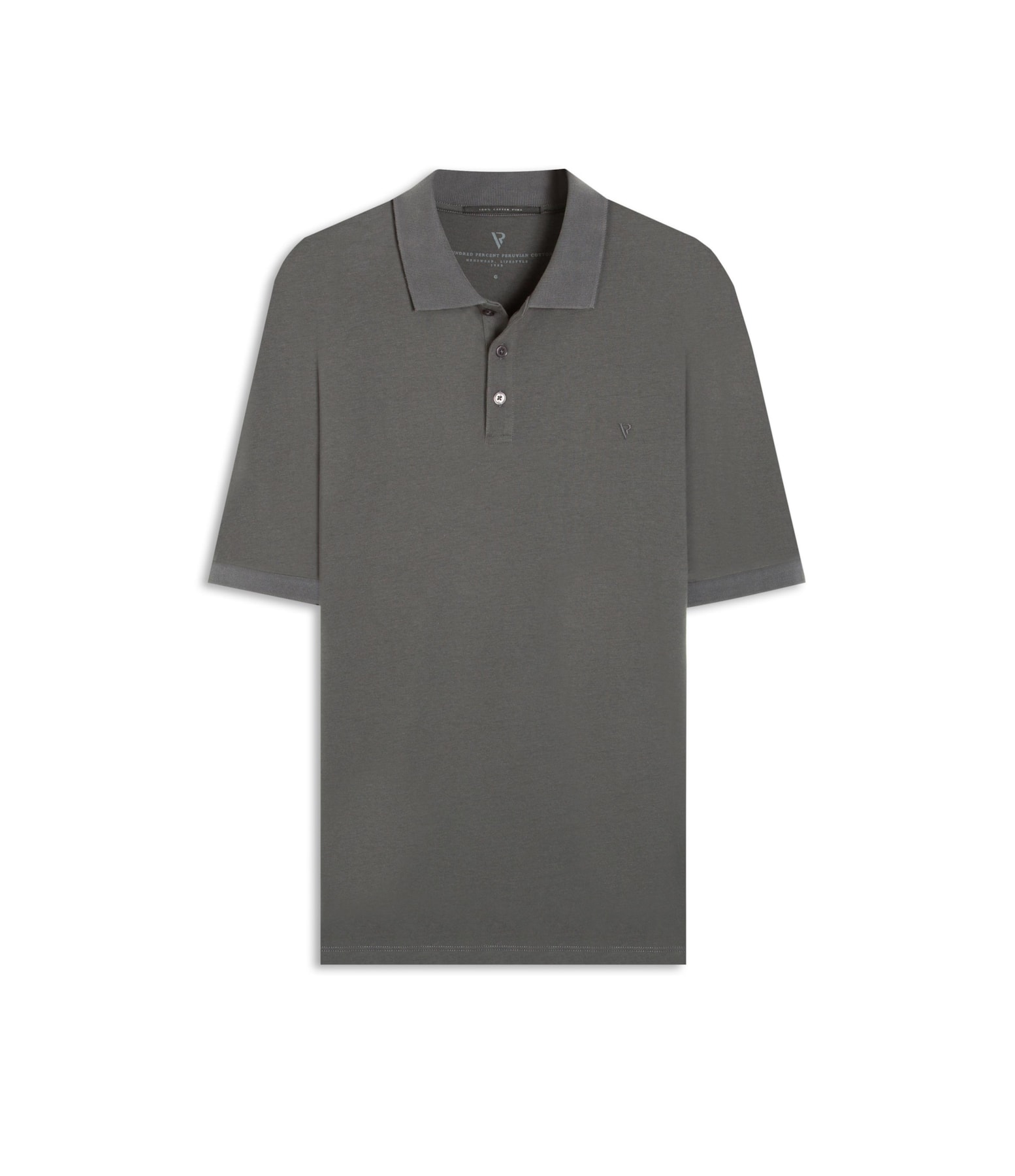 Polo Pima Cotton Grafite