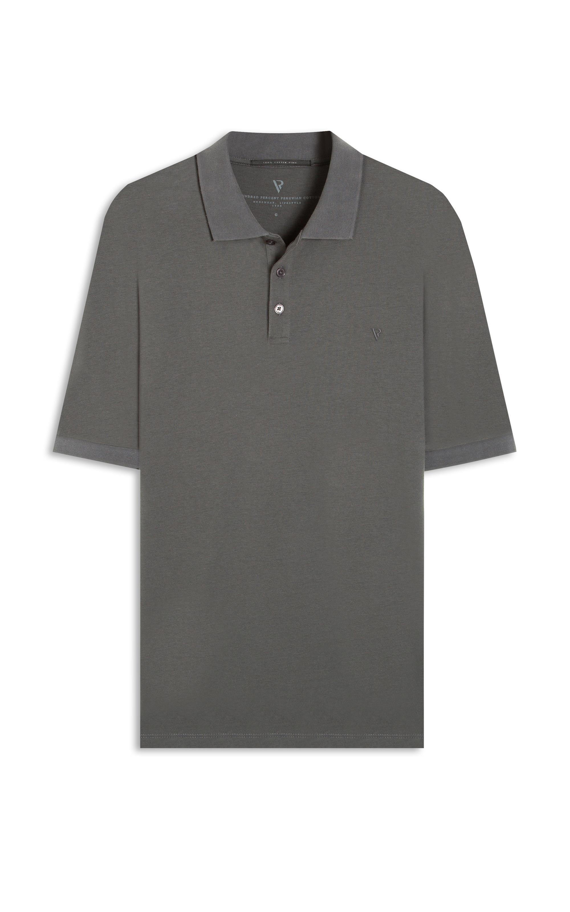 Polo Pima Cotton Grafite
