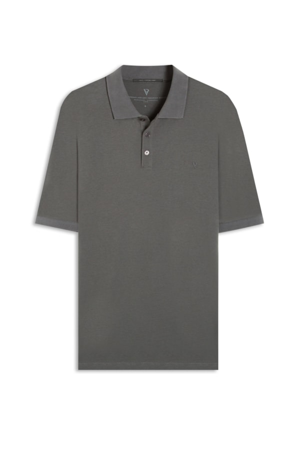 Polo Pima Cotton Grafite