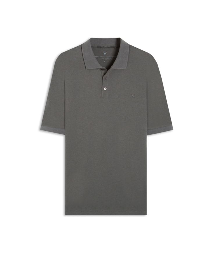 Polo Pima Cotton Grafite