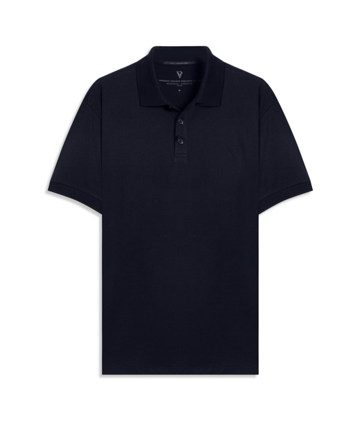 Polo Pima Cotton Midnight Blue