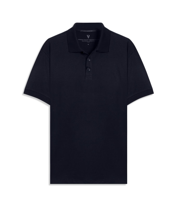 Polo Pima Cotton Midnight Blue