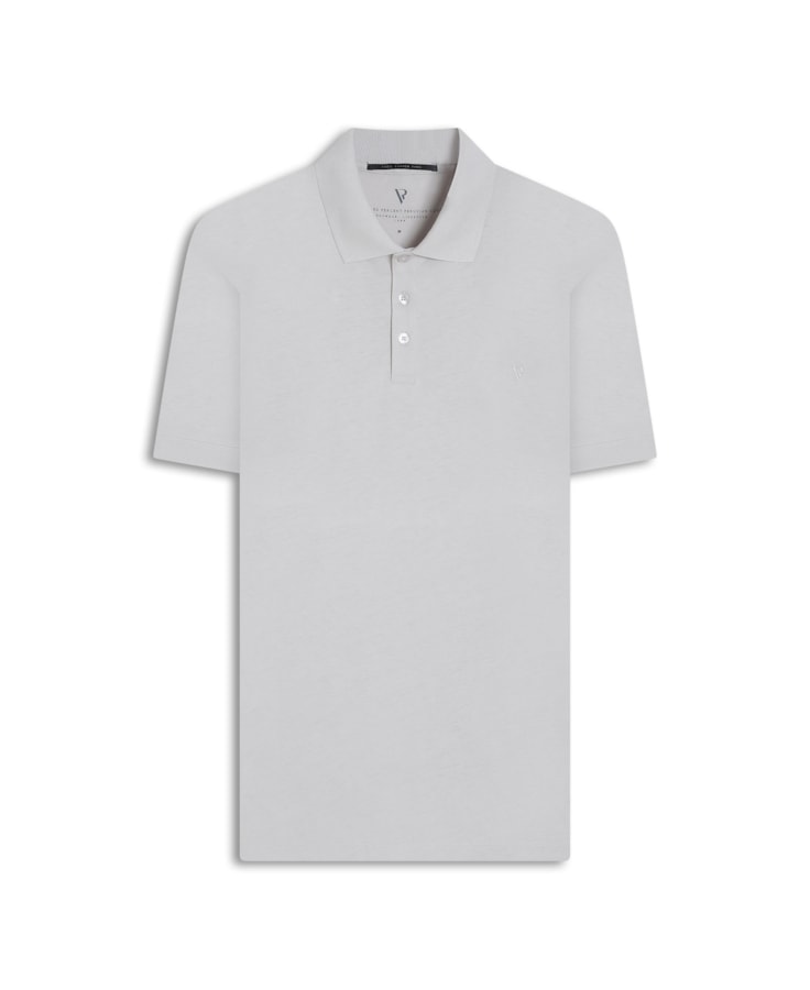 Polo Pima Cotton Prata