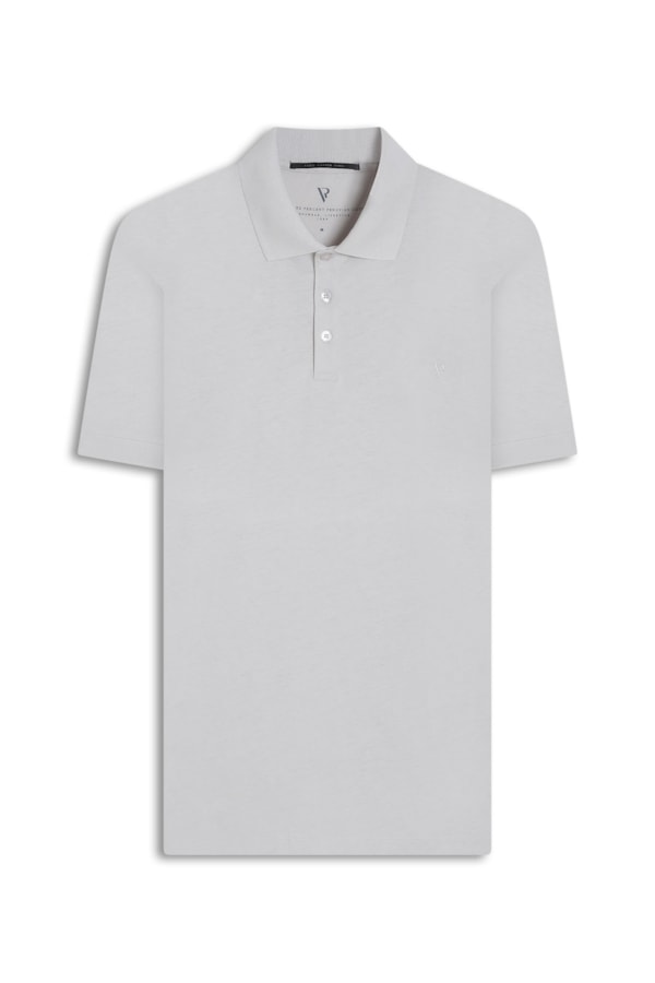 Polo Pima Cotton Prata
