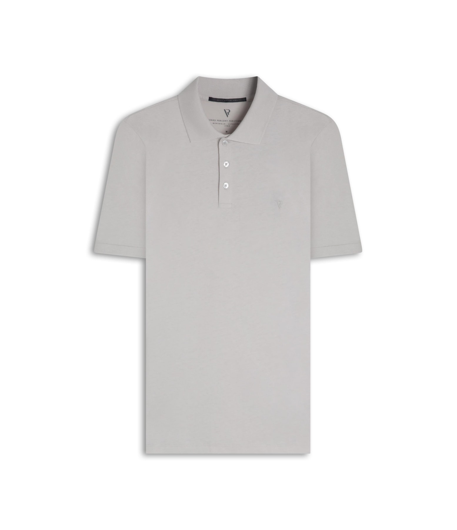 Polo Pima Cotton Prata