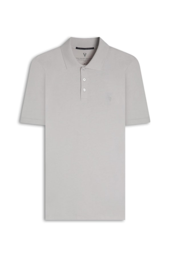 Polo Pima Cotton Prata